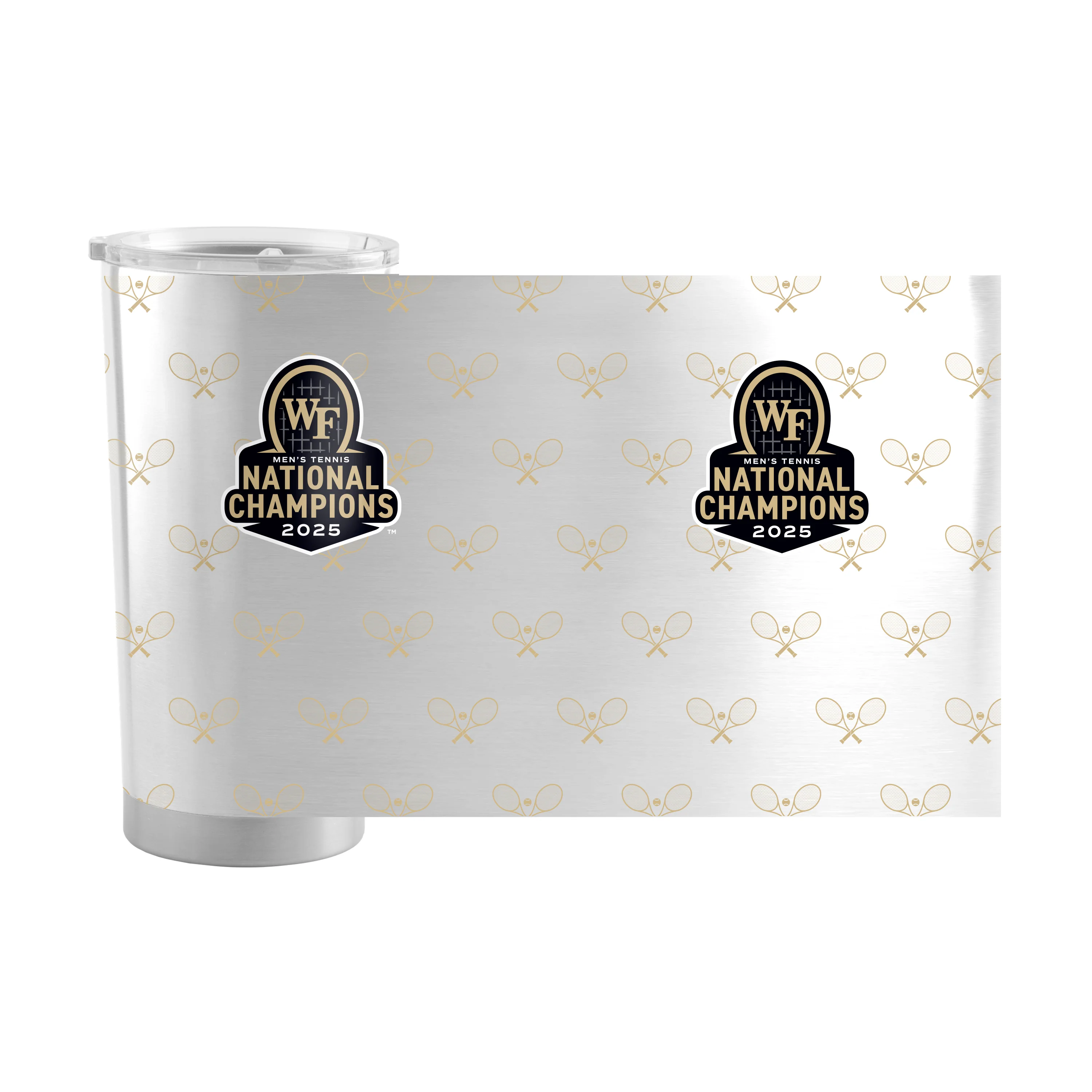 2025 Mens Tennis Champions 20oz Stainless Tumbler - Image 3