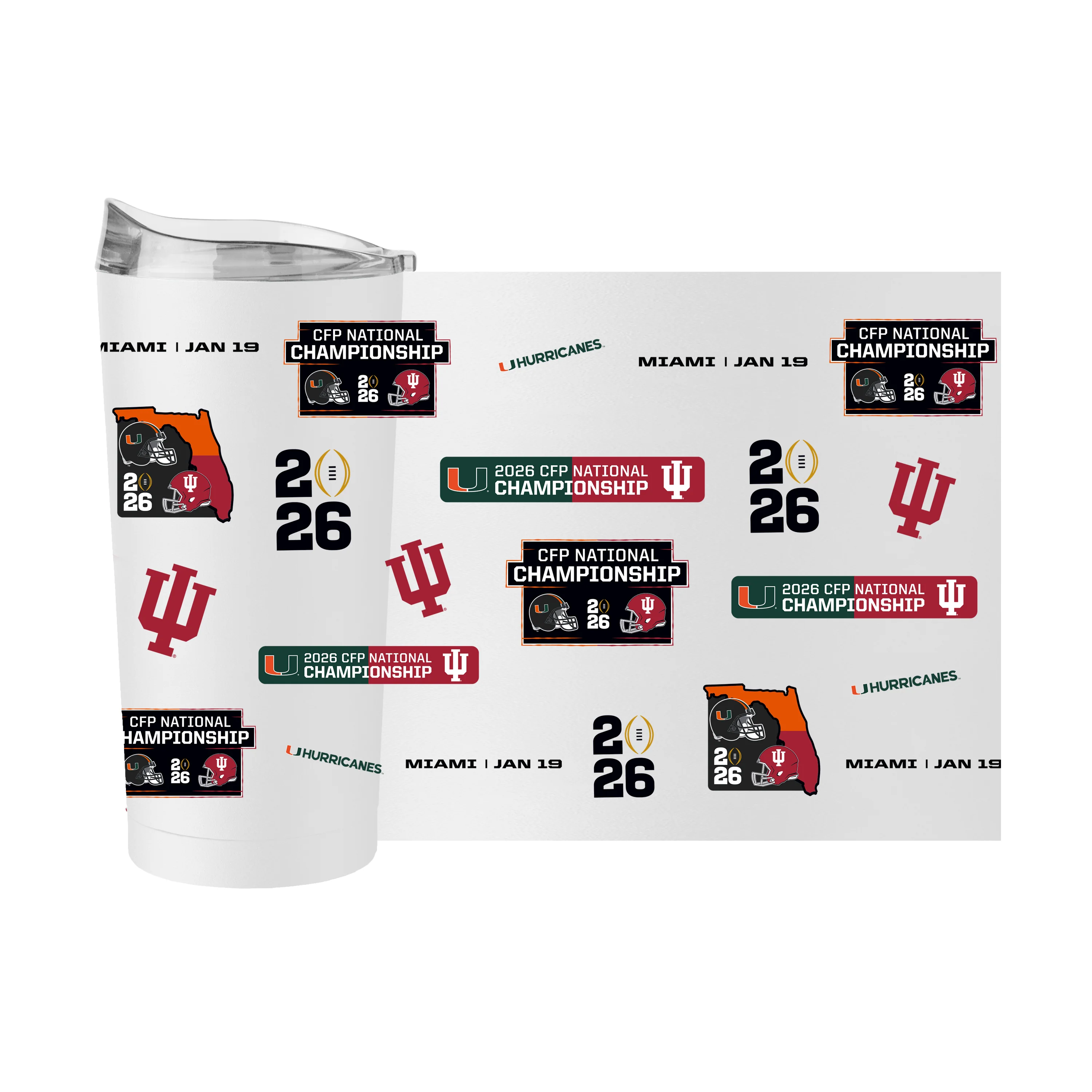 2026 College Football Playoff Dueling 20oz Native PC Tumbler - Image 3