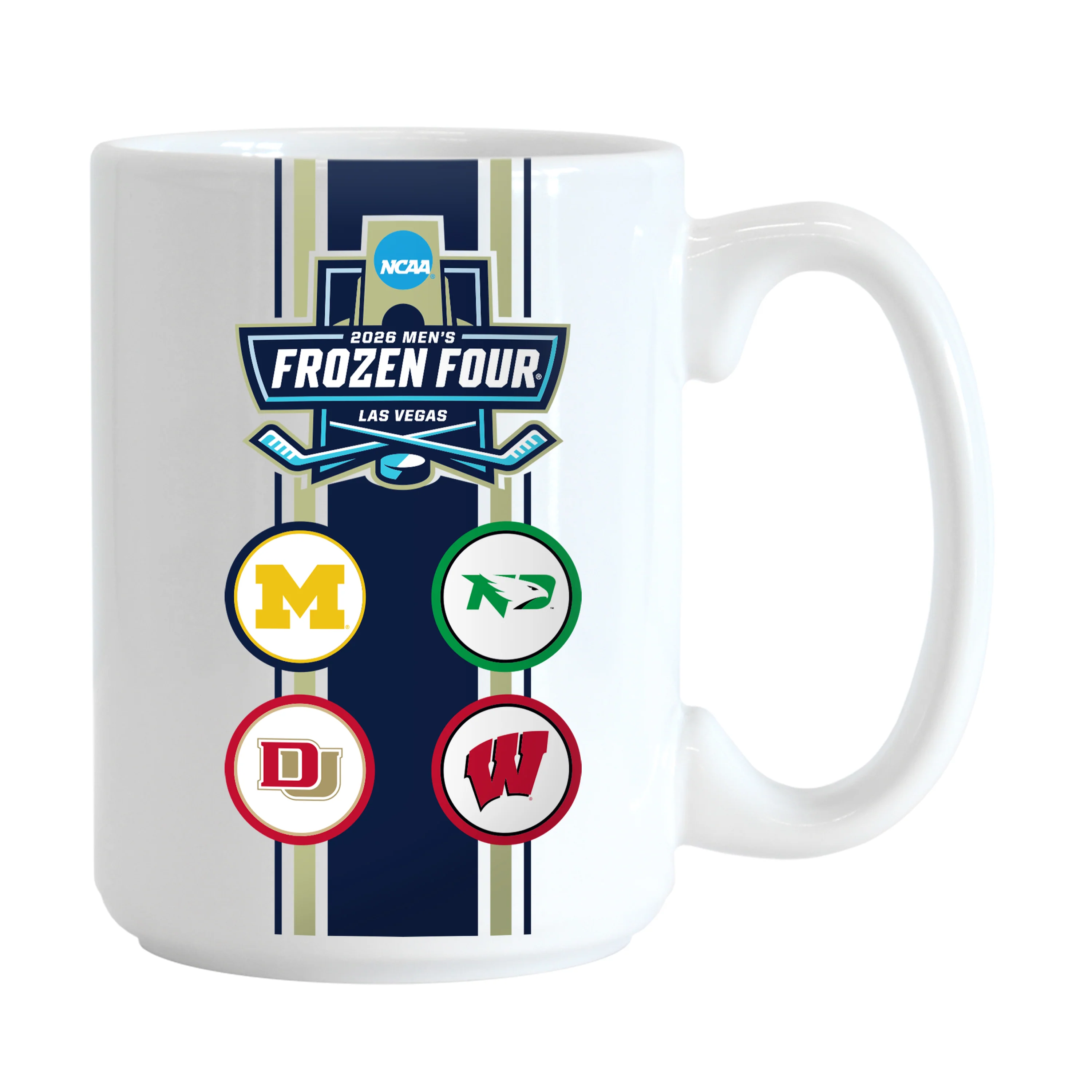 2026 Mens Hockey Frozen 4 Teams 15oz Sublimated Mug