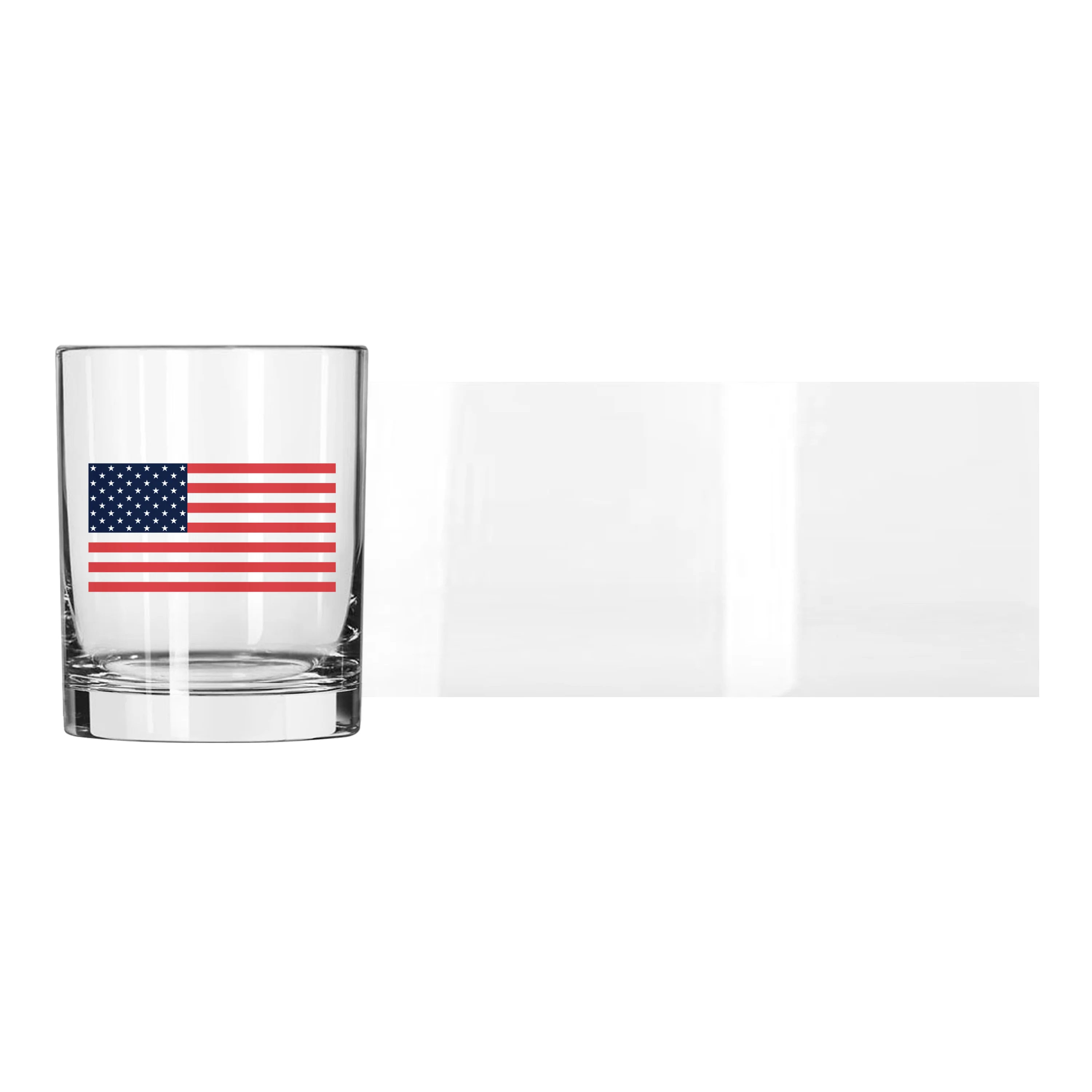 4th of July 14oz American Flag Rocks Glass - Image 3