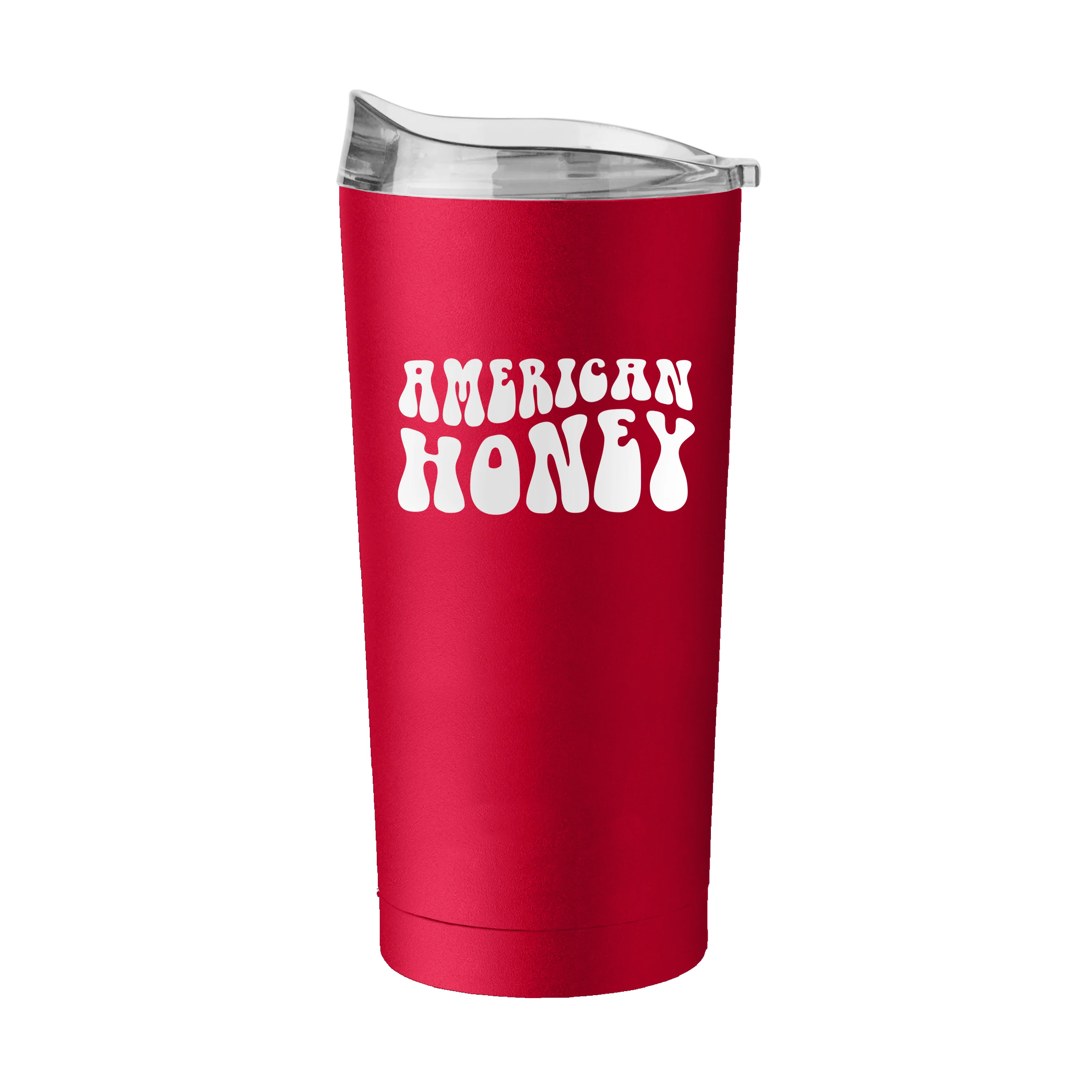 4th of July 20oz Red America Honey Powder Coat Tumbler