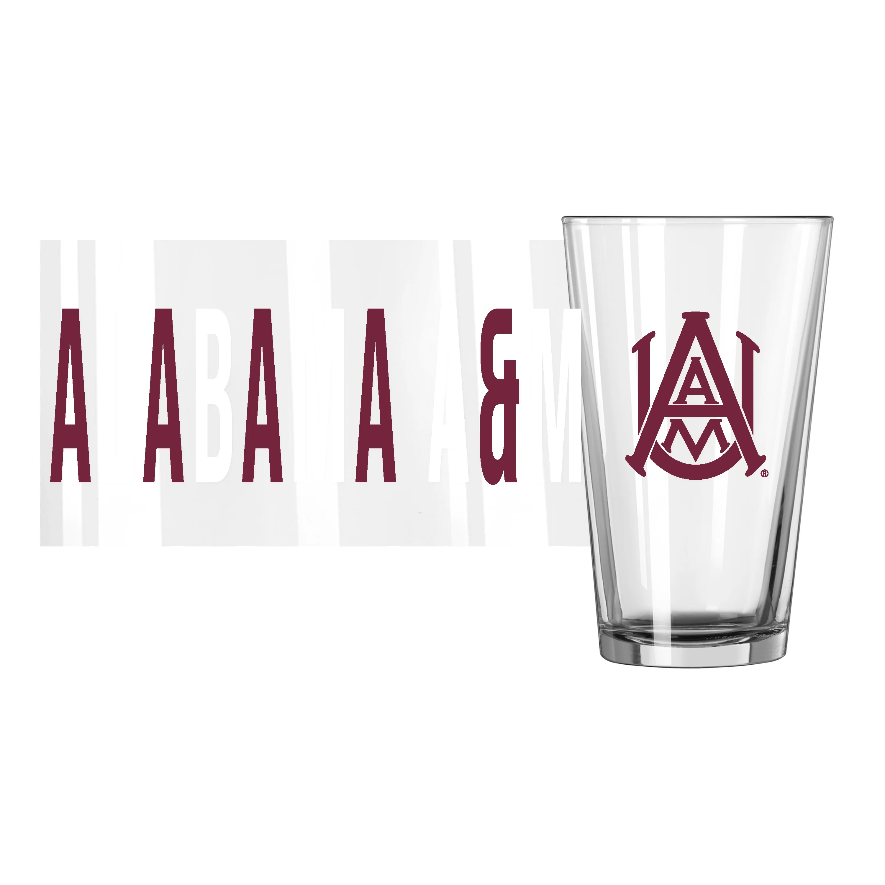 Alabama A&M 16oz Overtime Pint Glass - Image 2