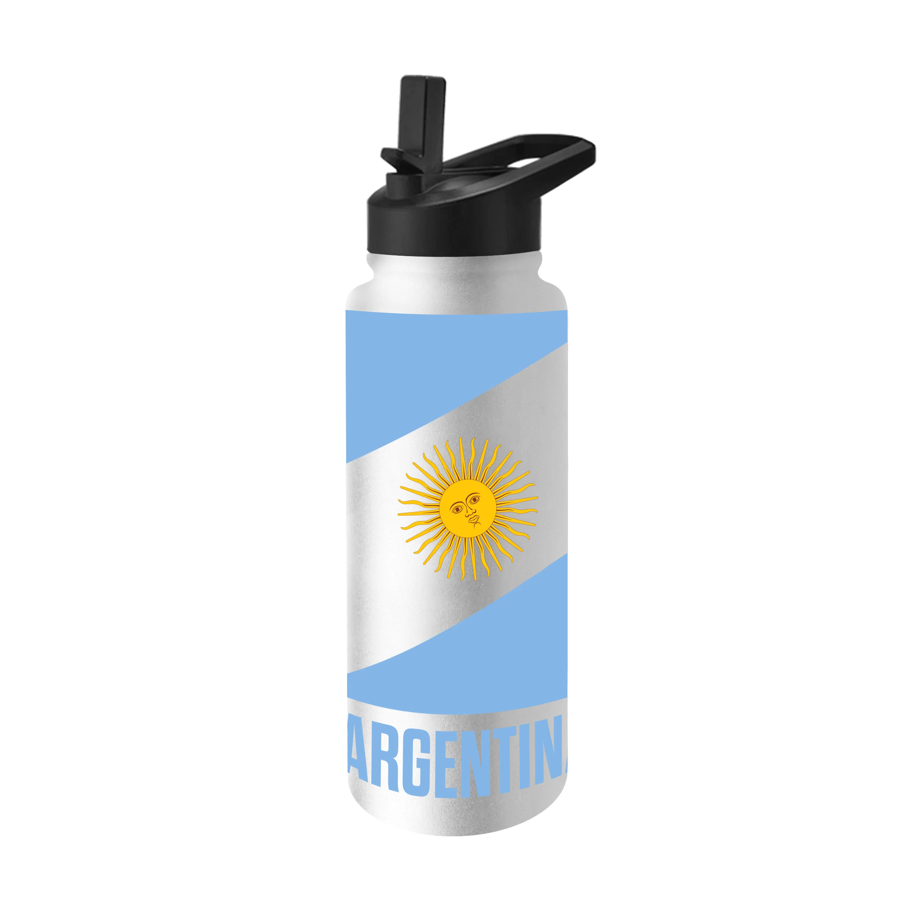 Argentina 34oz White Quencher Bottle