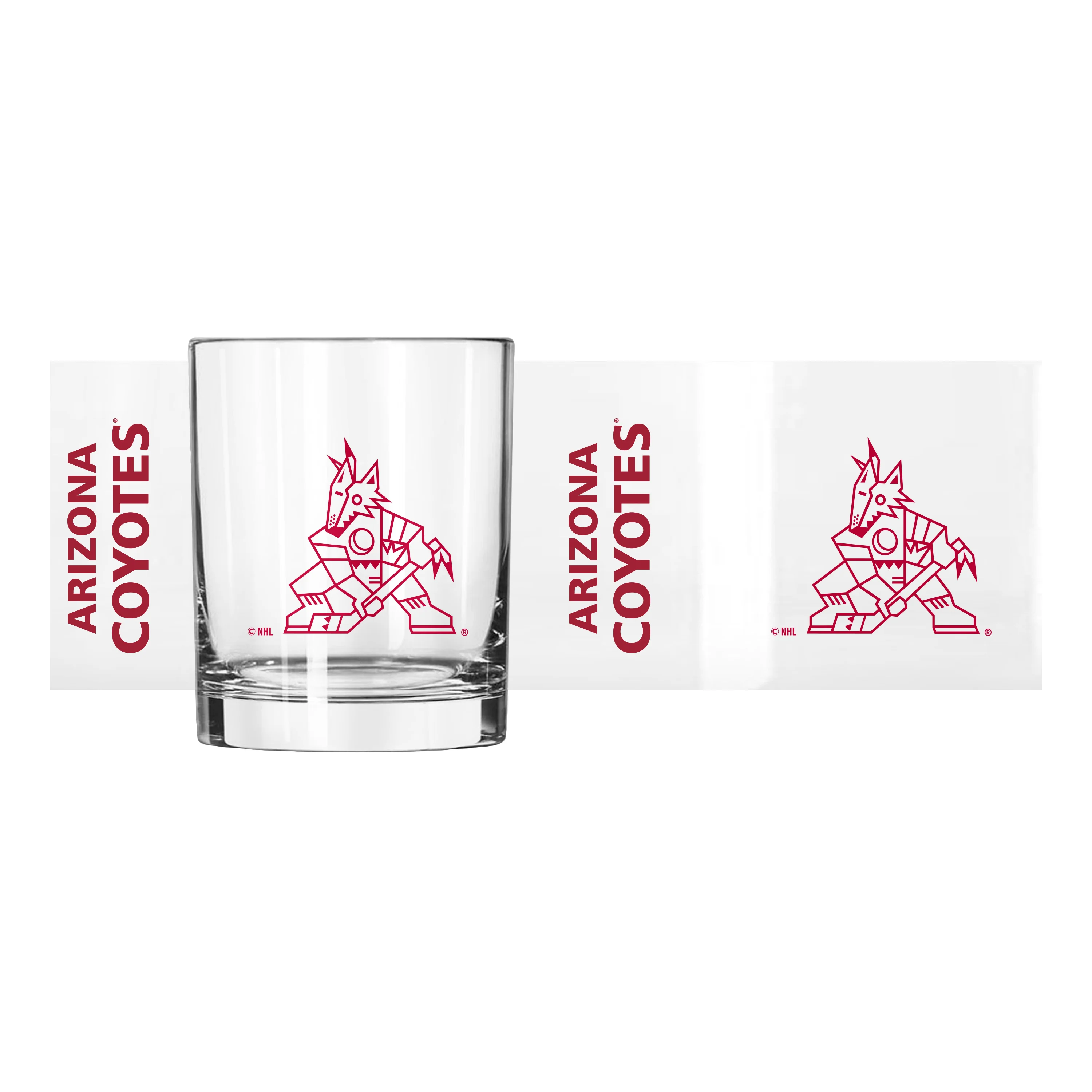 Arizona Coyotes 14oz Gameday Rocks Glass - Image 2