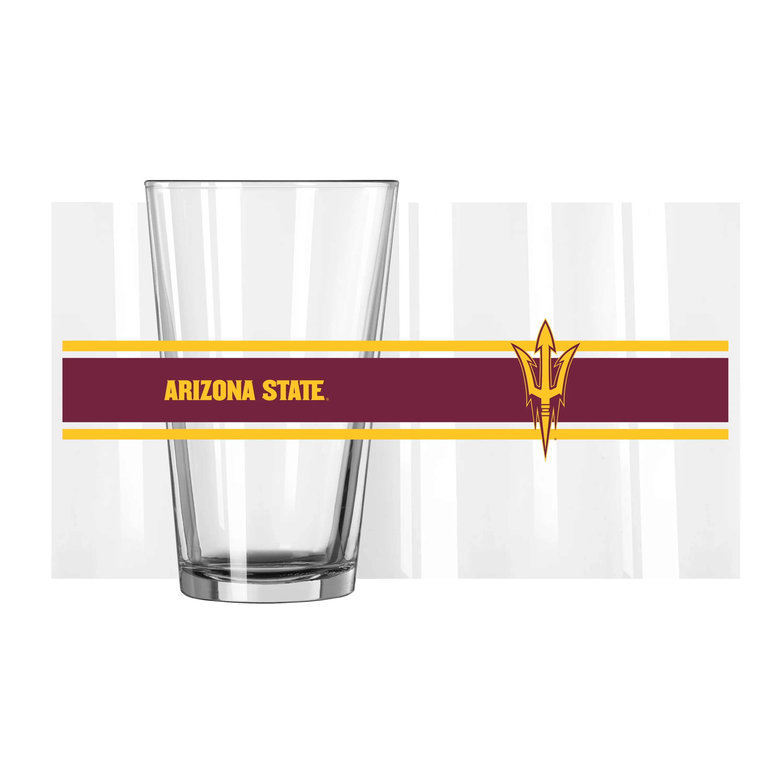 Arizona State 16oz Stripe Pint Glass - Image 7