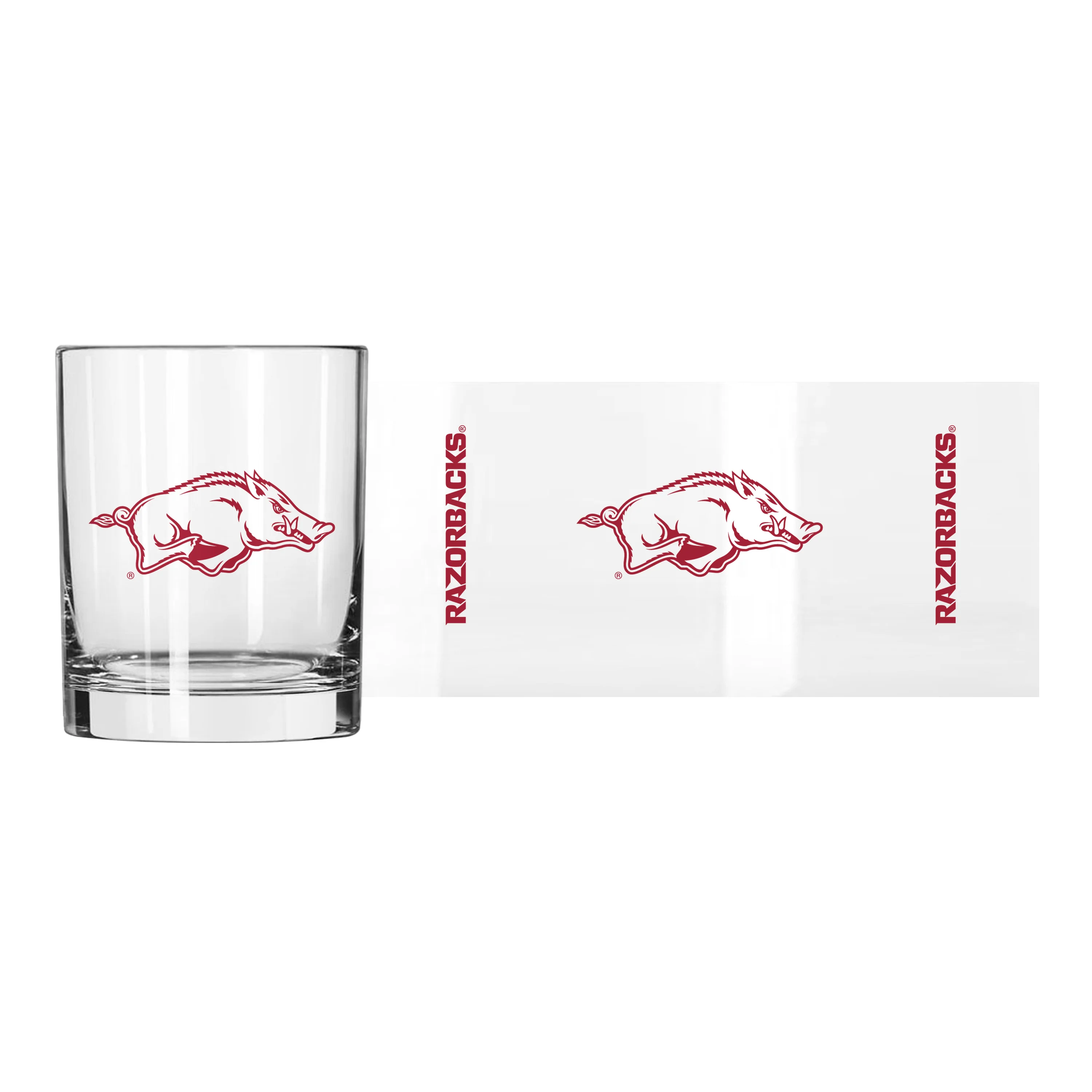 Arkansas 14oz Gameday Rocks Glass - Image 4
