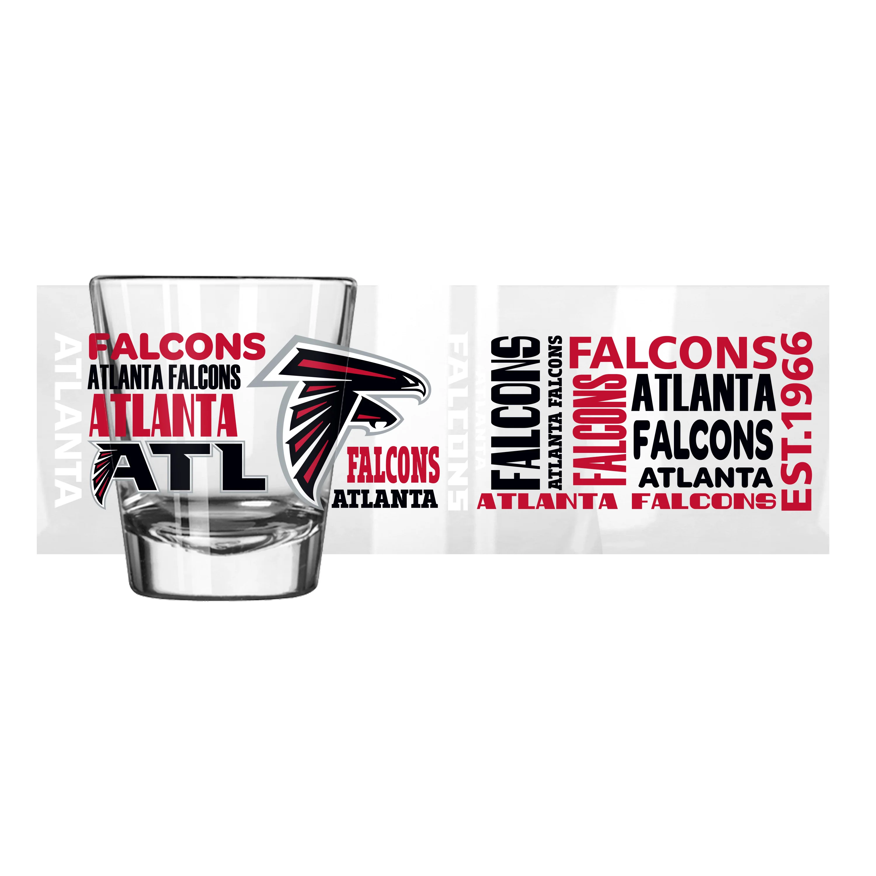 Atlanta Falcons 2oz Spirit Shot Glass - Image 2