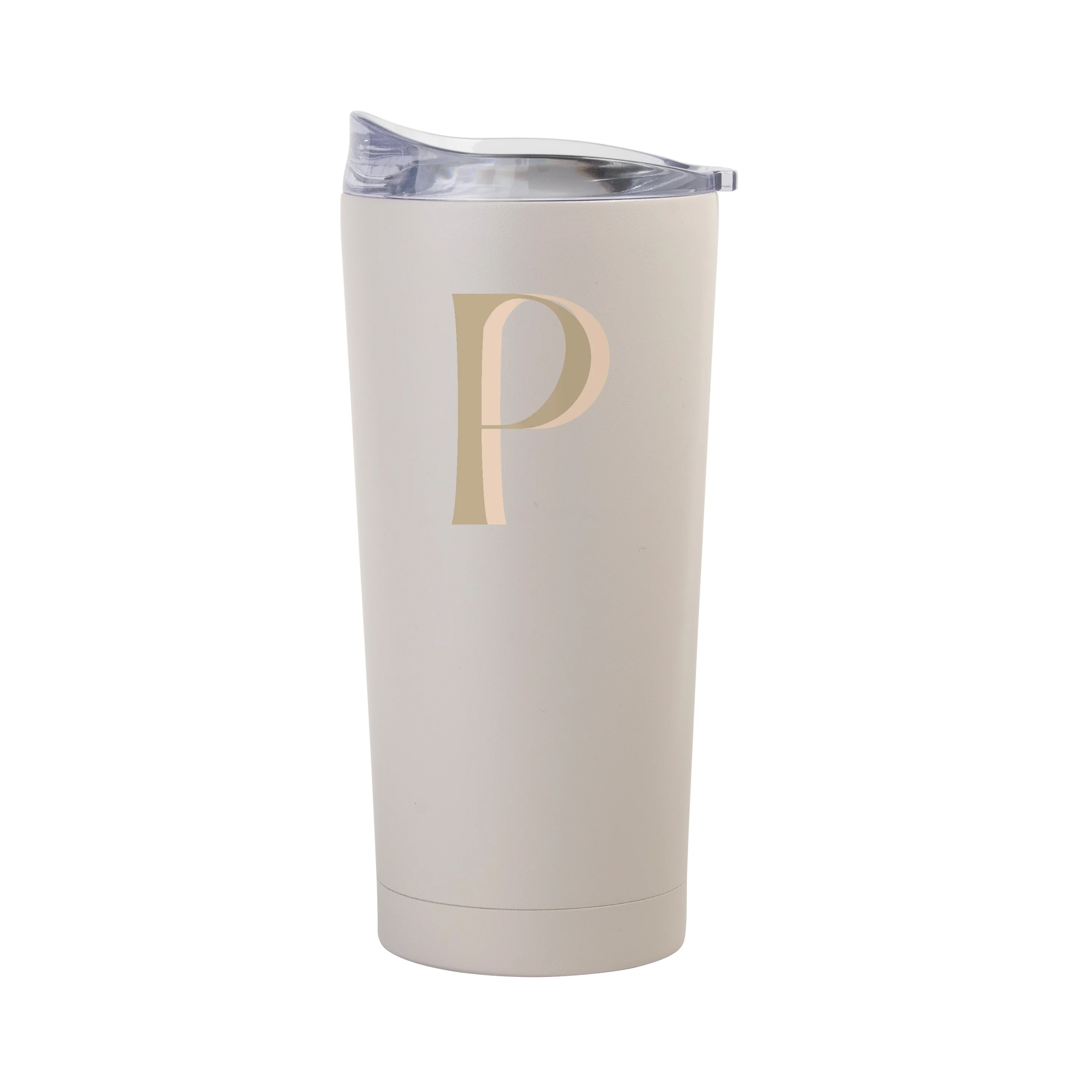 Bachelorette Sand 20oz Letter P Powder Coat Tumbler