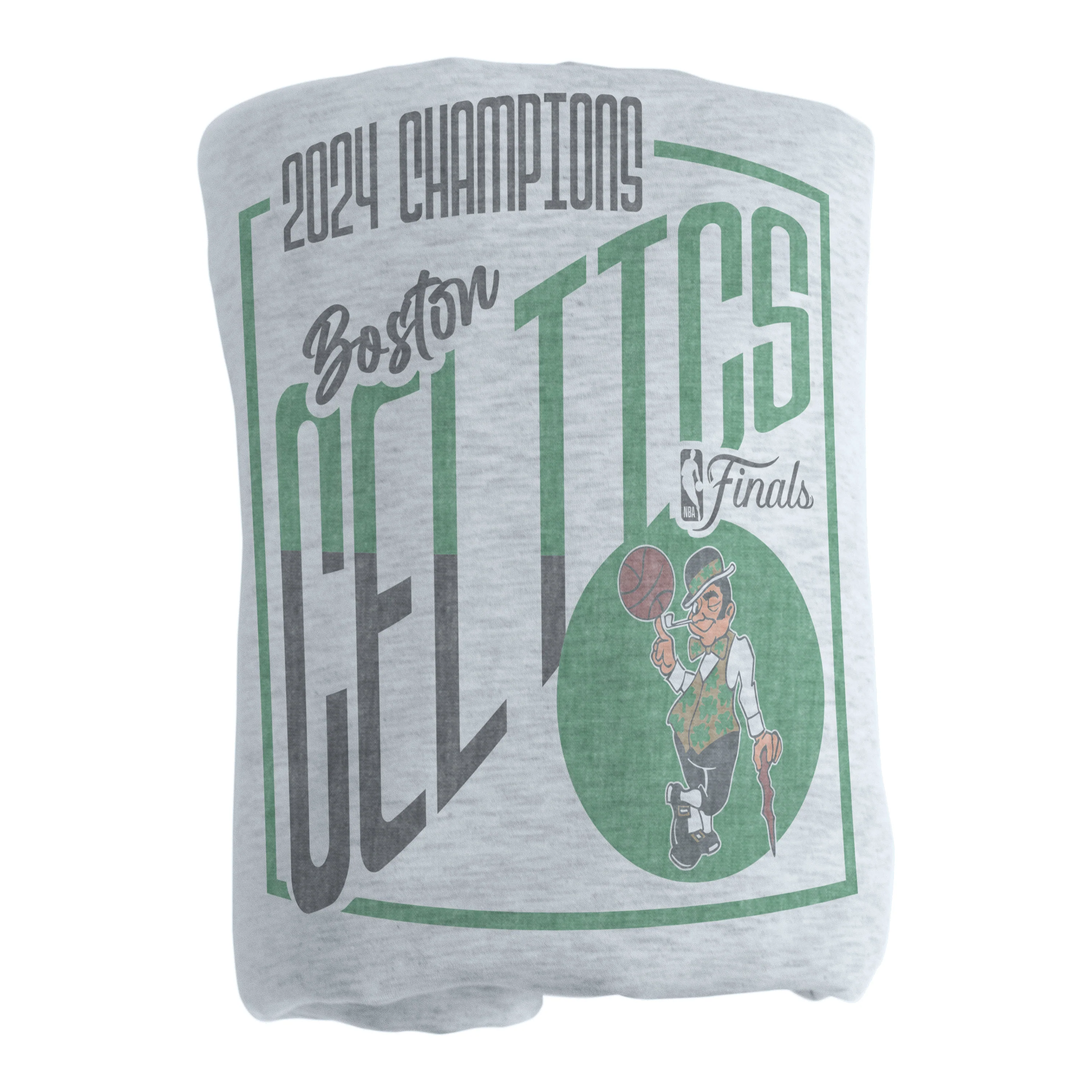 Boston Celtics 2024 NBA Champions Color Sublimated Sweatshirt Blanket - Image 3