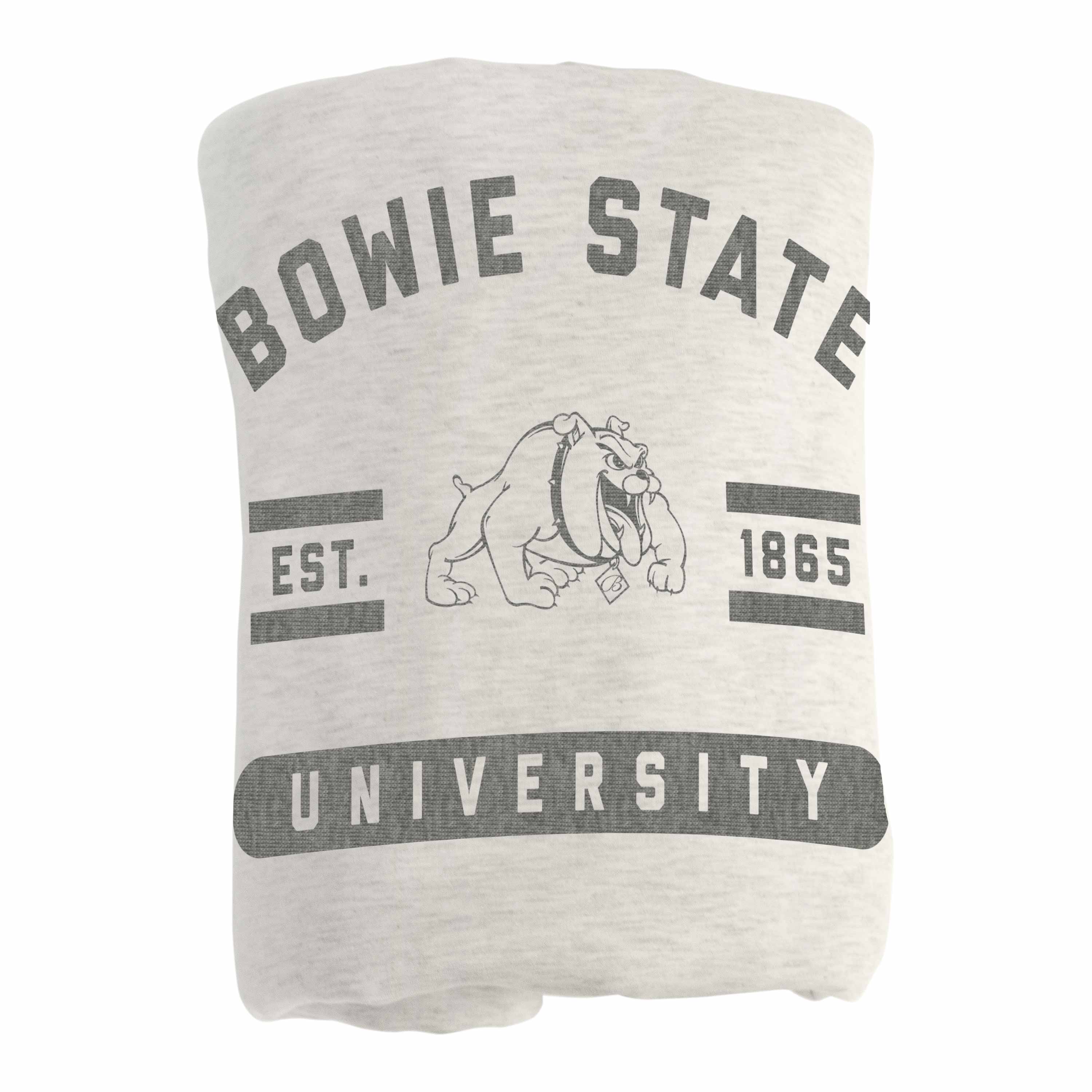 Bowie State Oatmeal Sweatshirt Blanket - Image 3