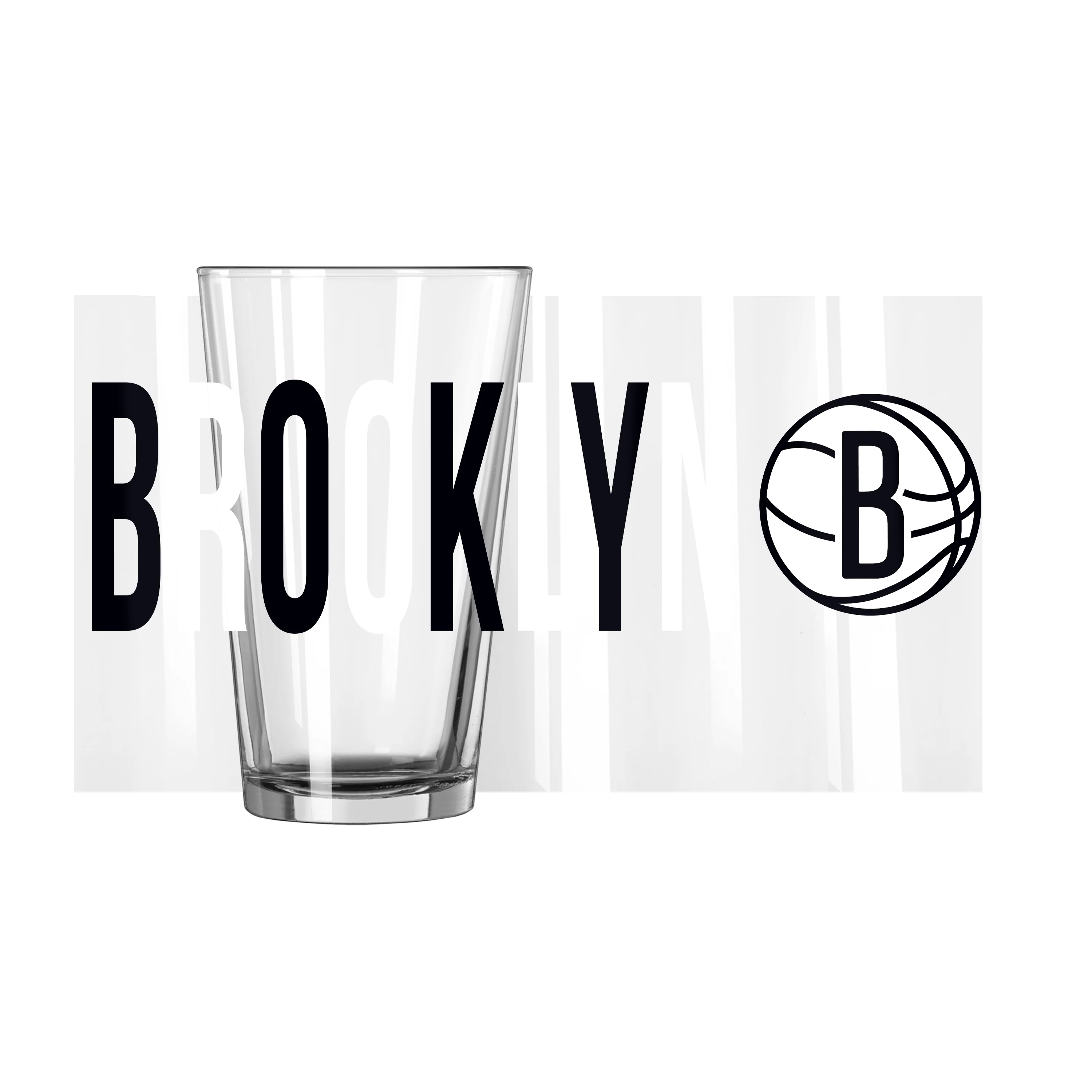 Brooklyn Nets 16oz Overtime Pint Glass - Image 3