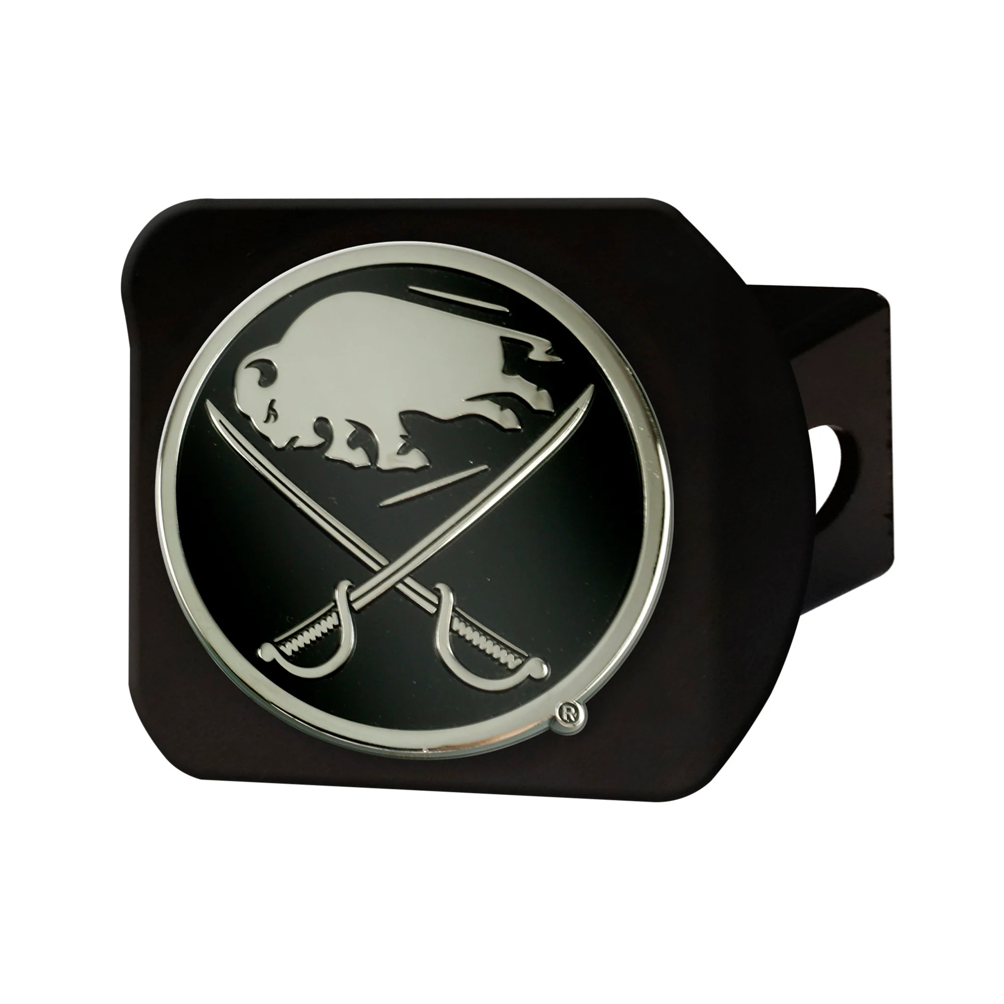 Buffalo Sabres Chrome on Black Hitch Cover