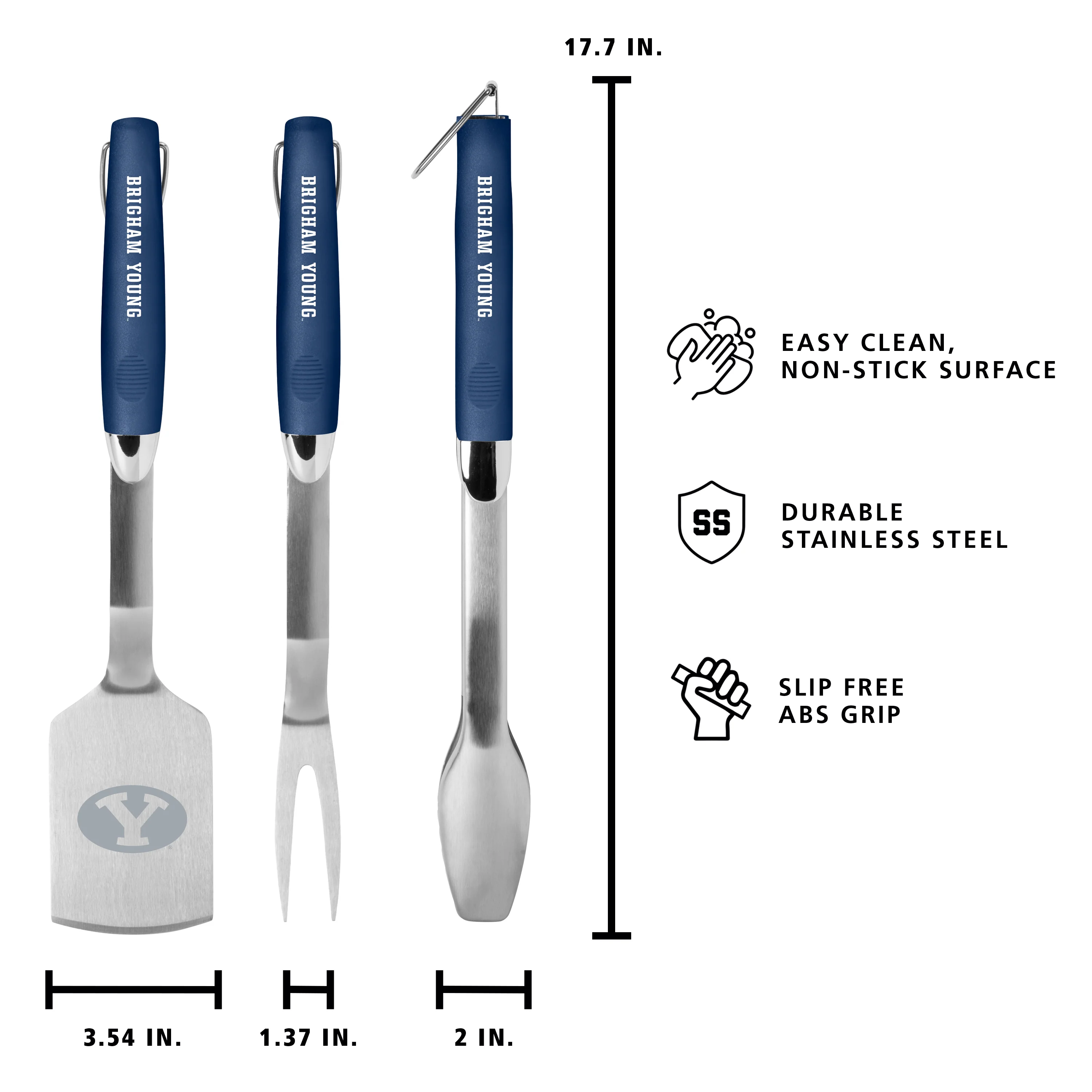 BYU Stainless Grill Set - Image 5