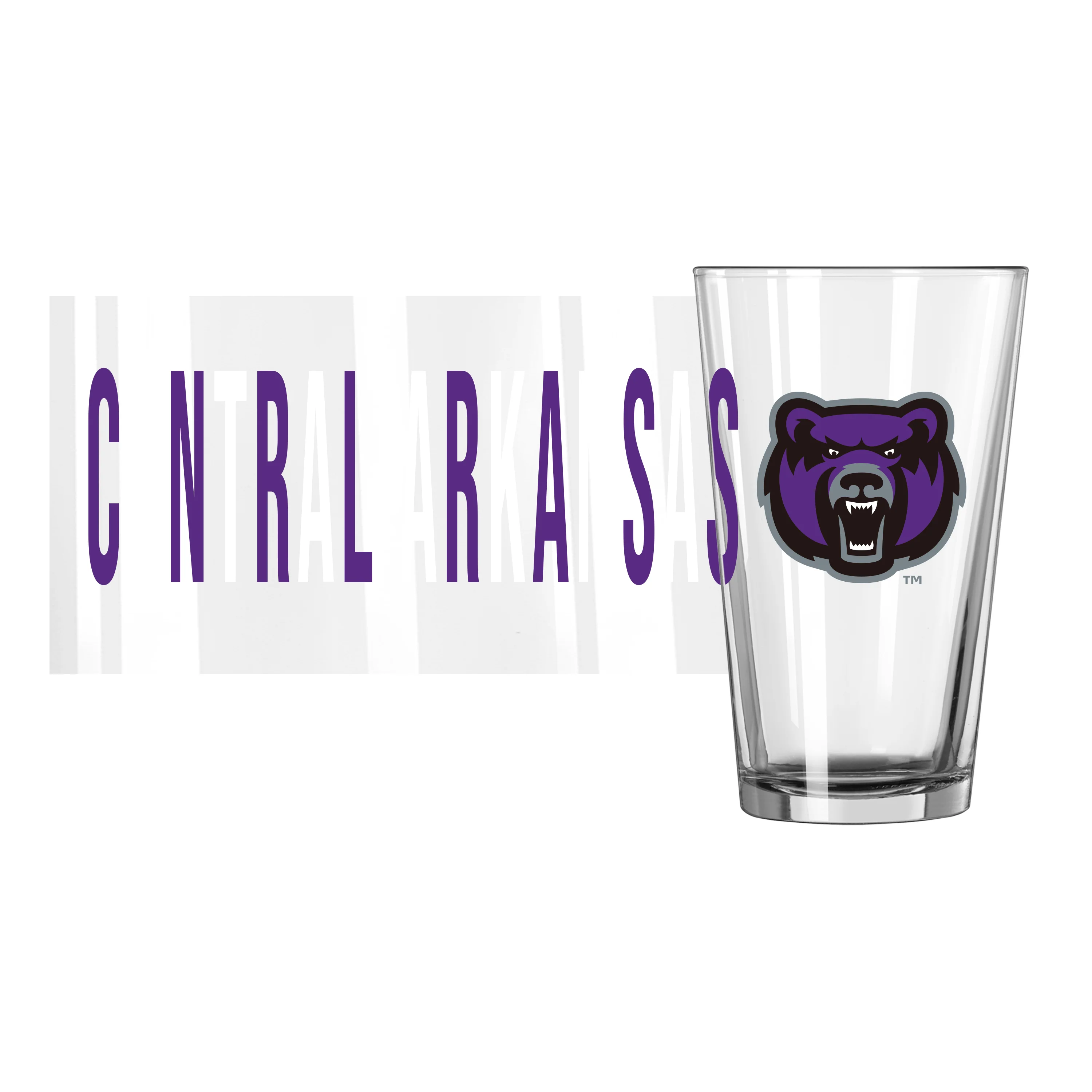 Central Arkansas 16oz Overtime Pint Glass - Image 2