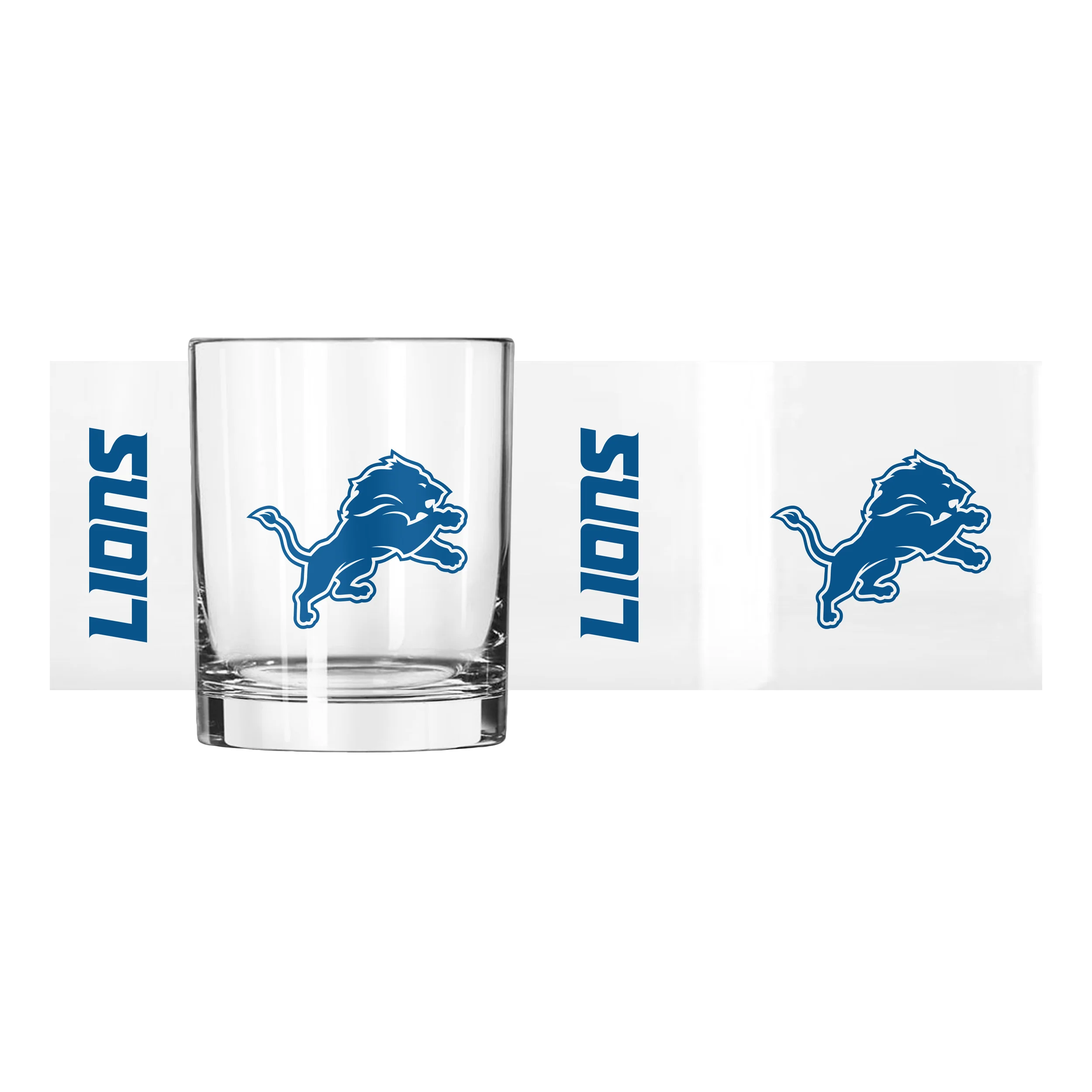 Detroit Lions 14oz Gameday Rocks Glass - Image 2