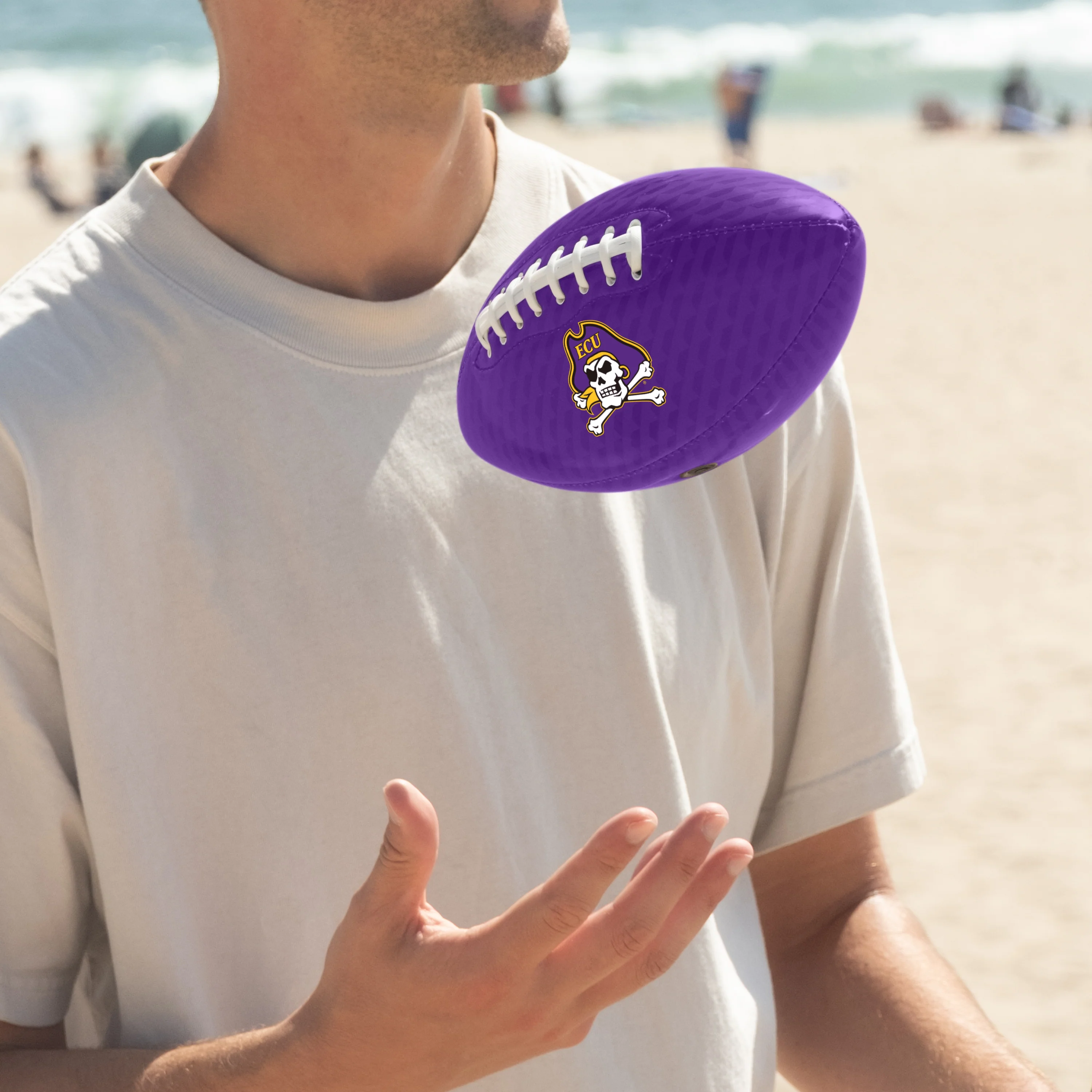 East Carolina Carbon Fiber Mini-Size Glossy Football - Image 2