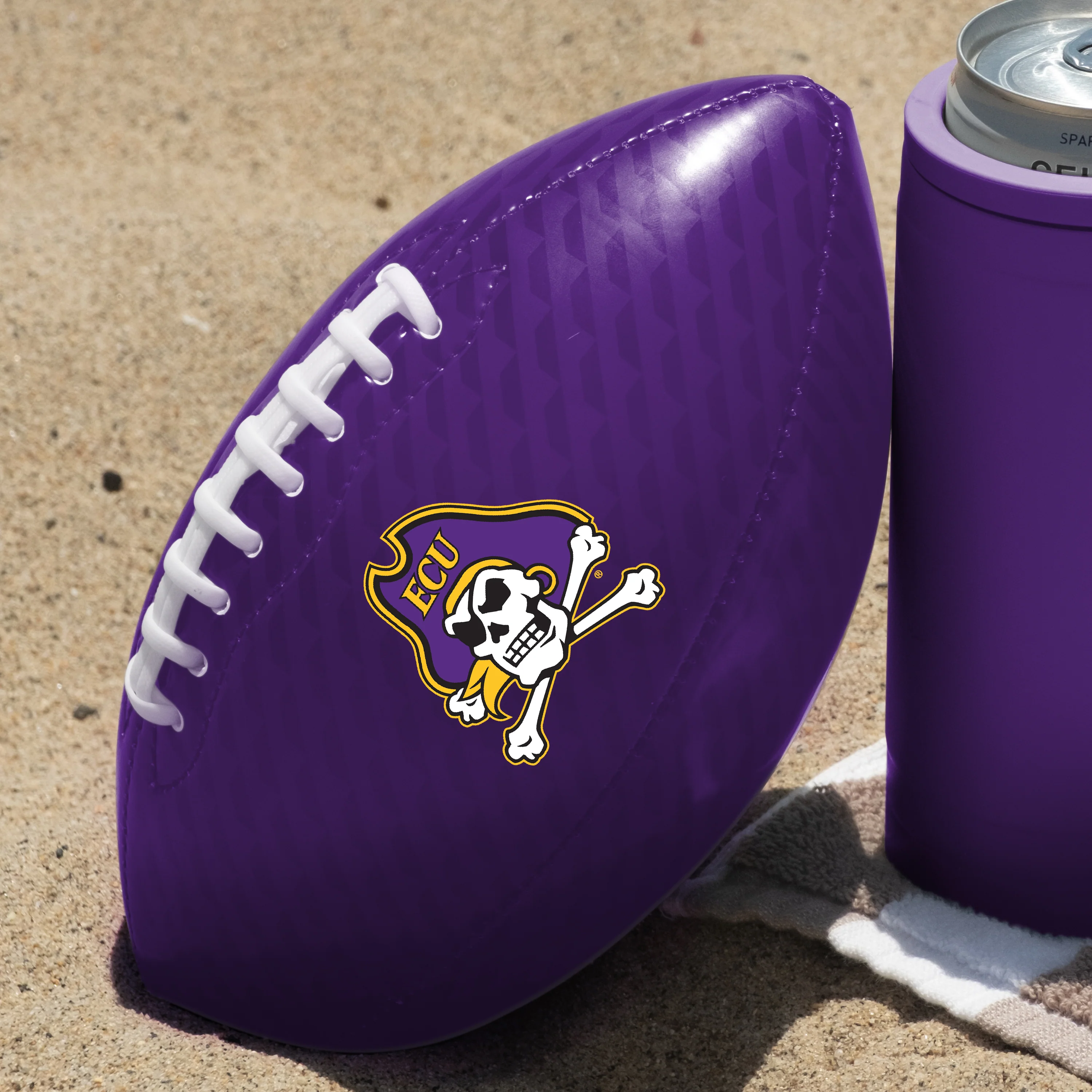 East Carolina Carbon Fiber Mini-Size Glossy Football - Image 5