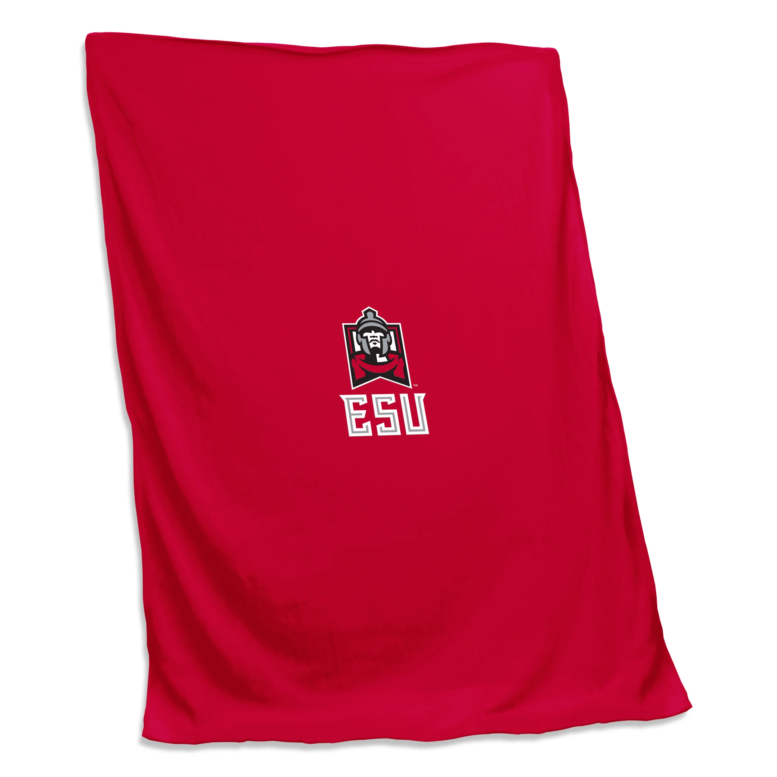 East Stroudsburg Red Combo Logo Sweatshirt Blanket (Screened)