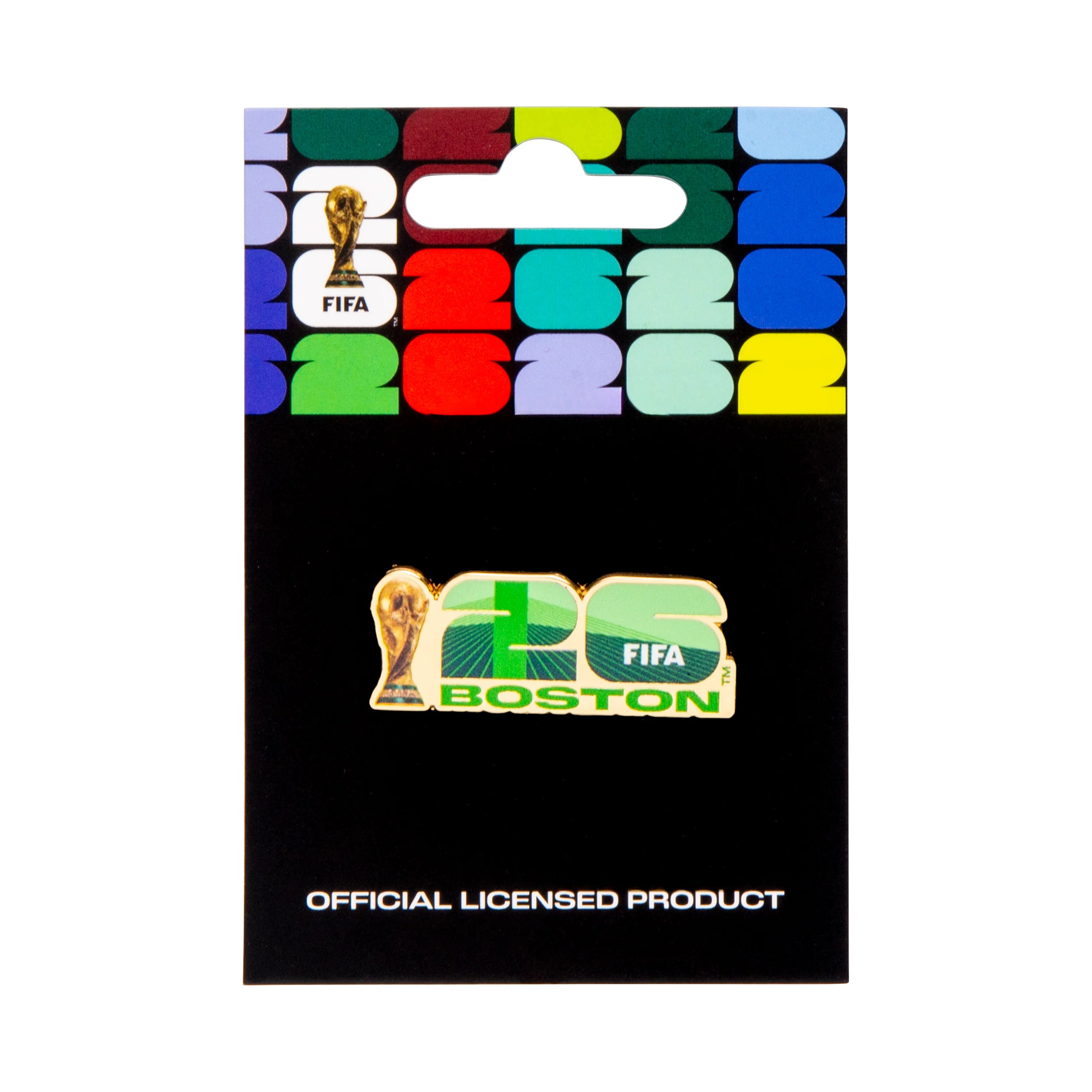 FIFA World Cup 2026 Boston Host City Logo Pin on backer card and hologram (FIFA) - Image 4