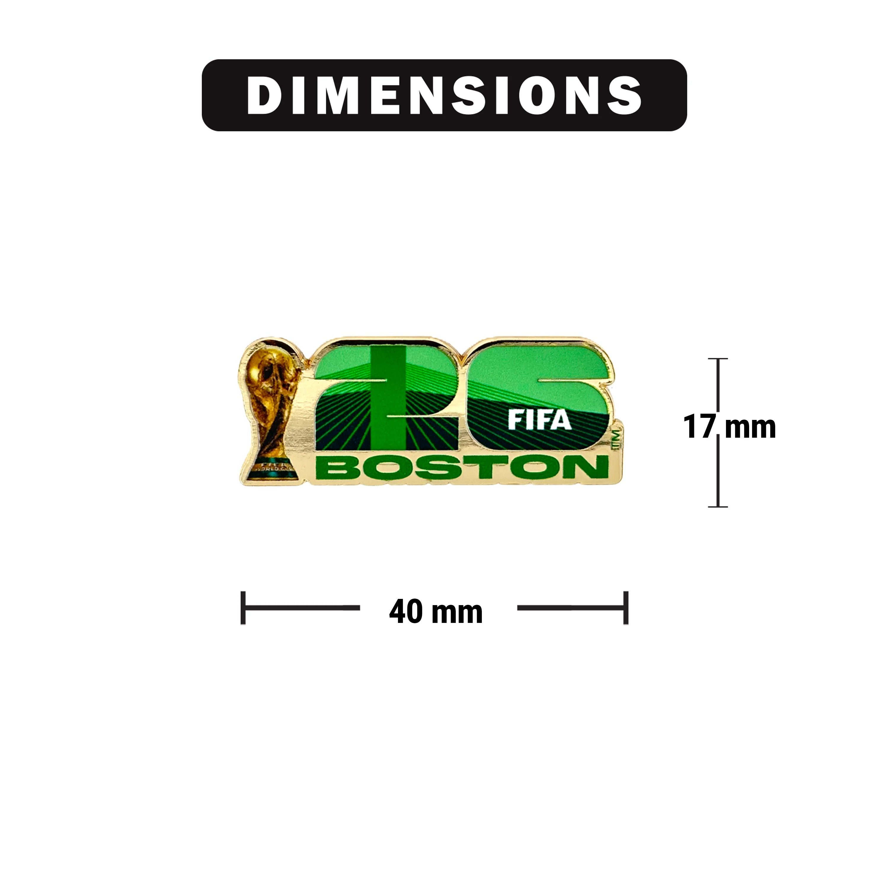 FIFA World Cup 2026 Boston Host City Logo Pin on backer card and hologram (FIFA) - Image 5