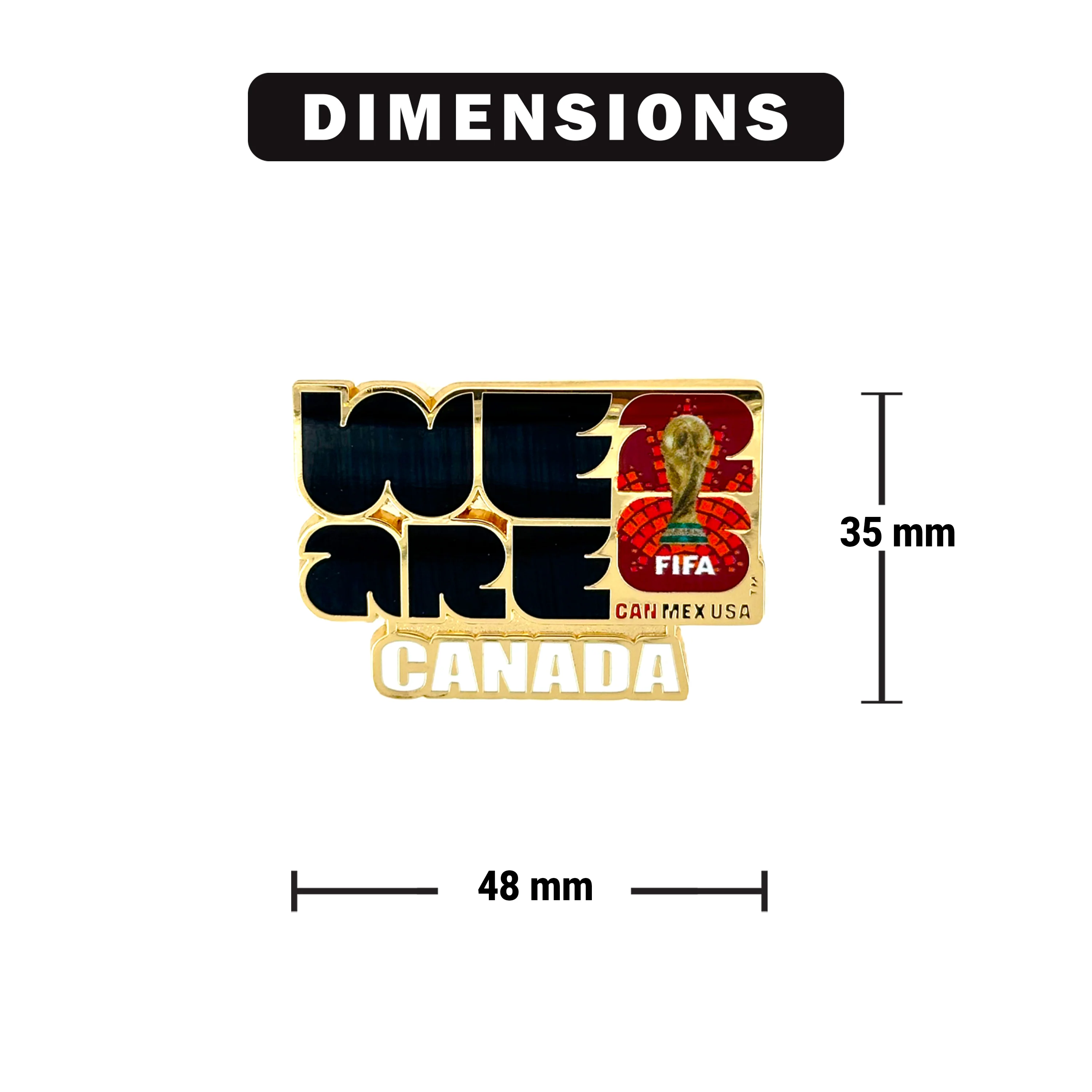FIFA World Cup 2026 We Are Canada Logo Pin on backer card and hologram (FIFA) - Image 4