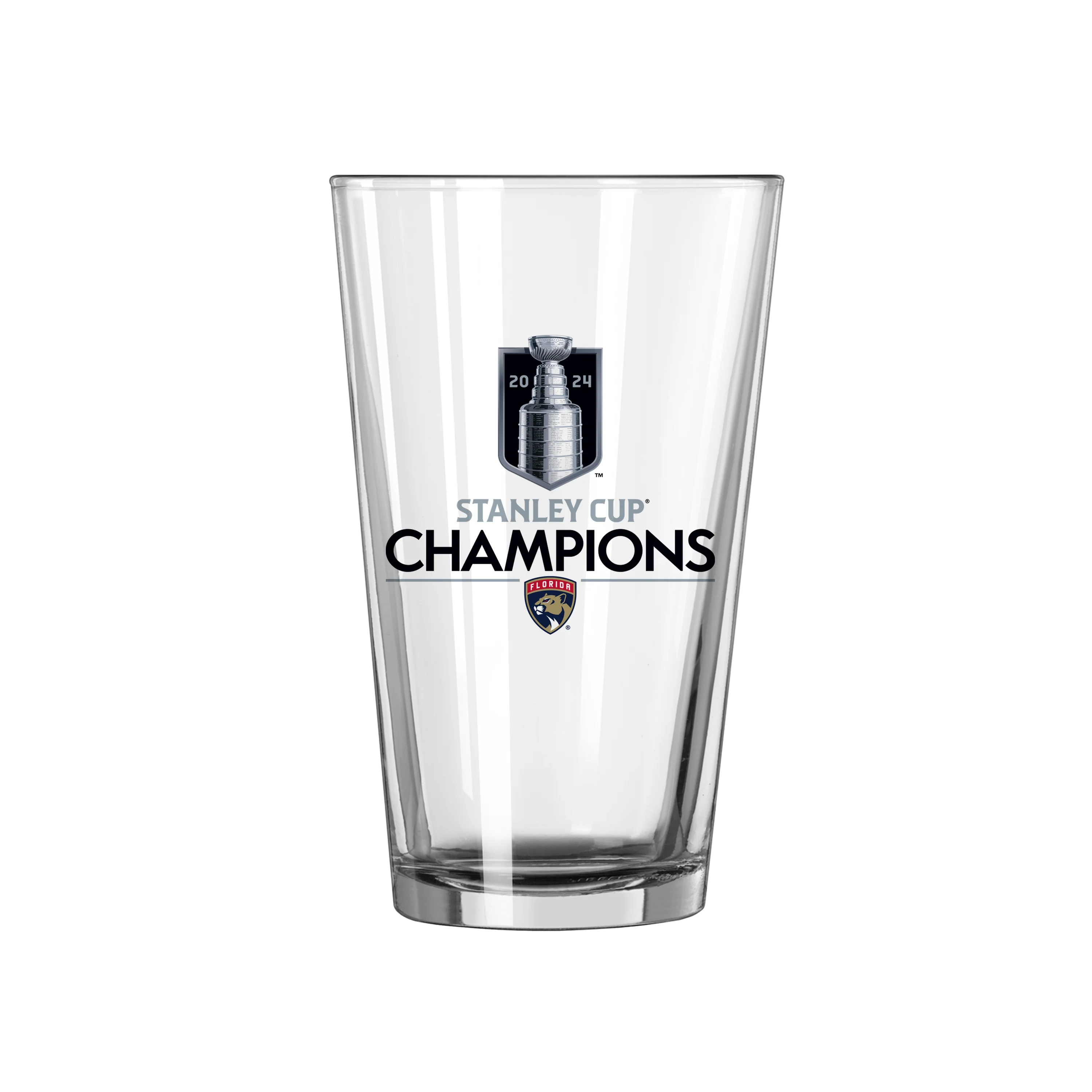 Florida Panthers 16oz 2024 NHL Champions Pint Glass - Image 2