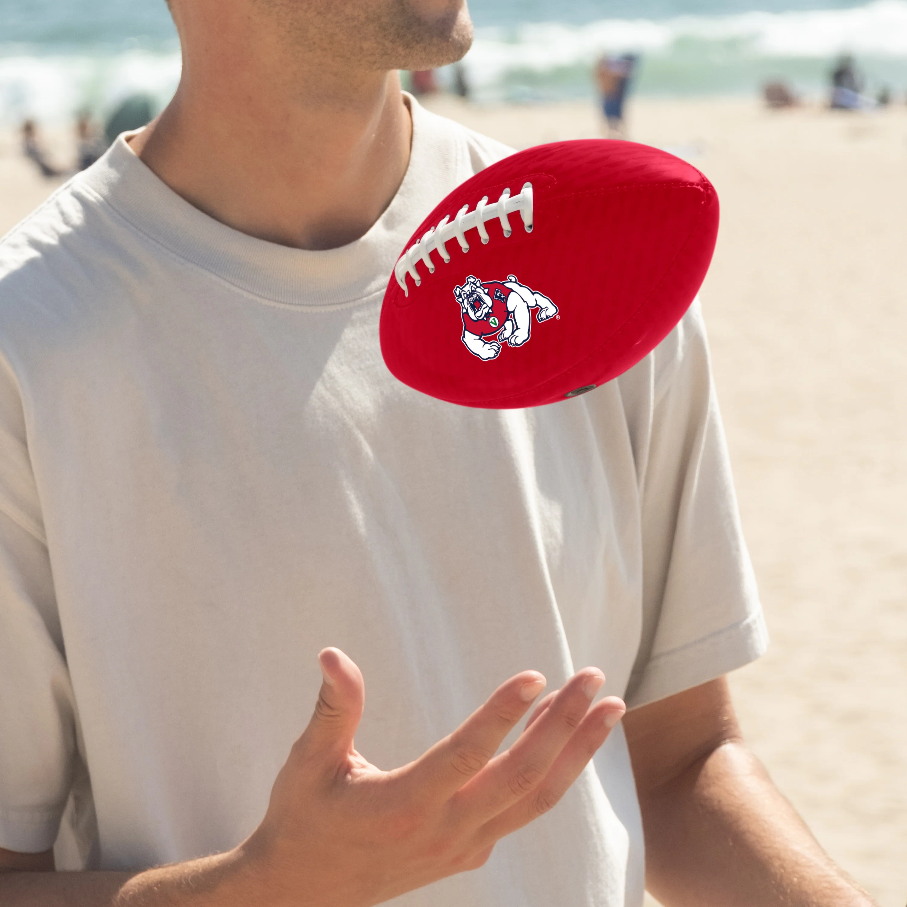 Fresno State Carbon Fiber Mini-Size Glossy Football - Image 2