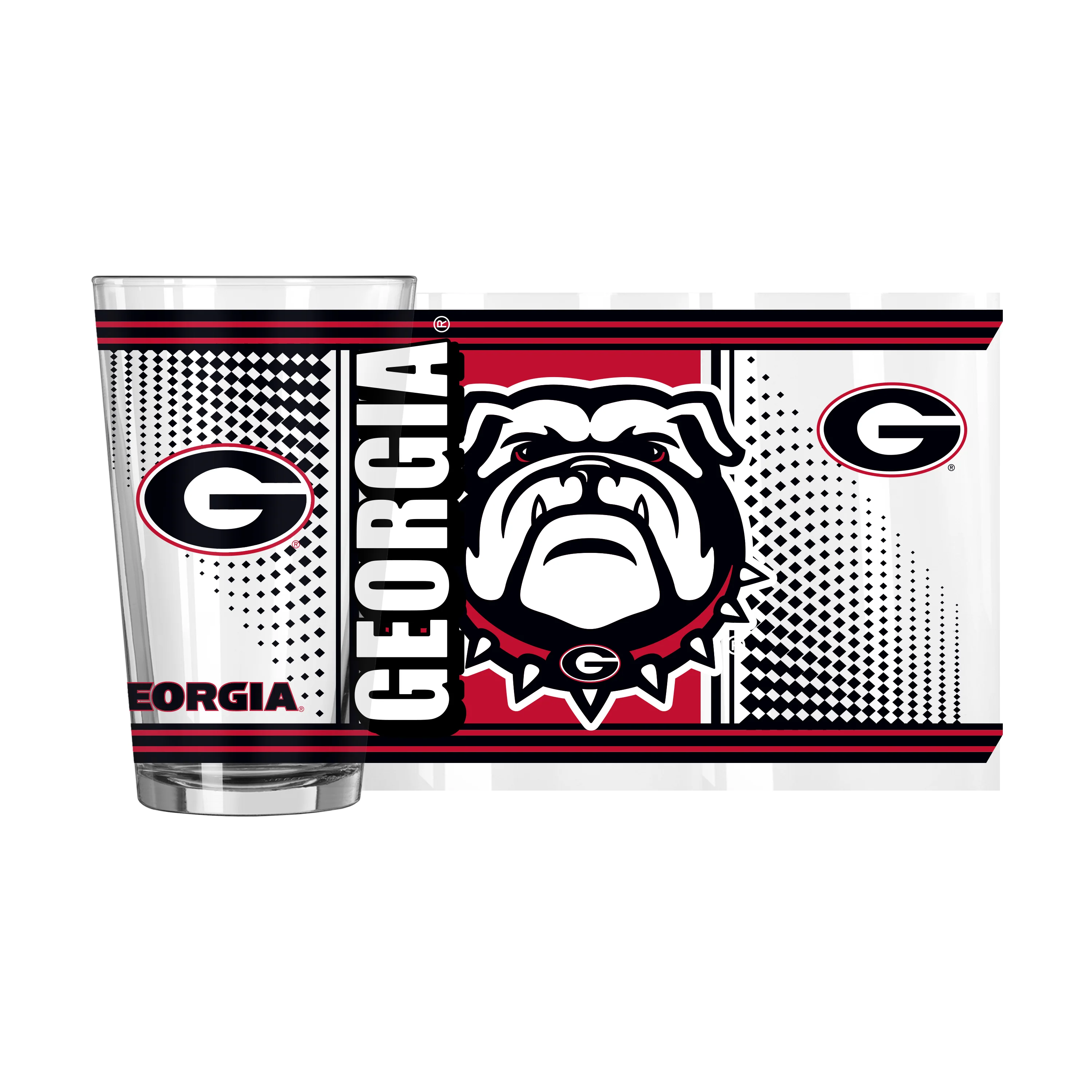 Georgia 16oz Hero Pint Glass - Image 2