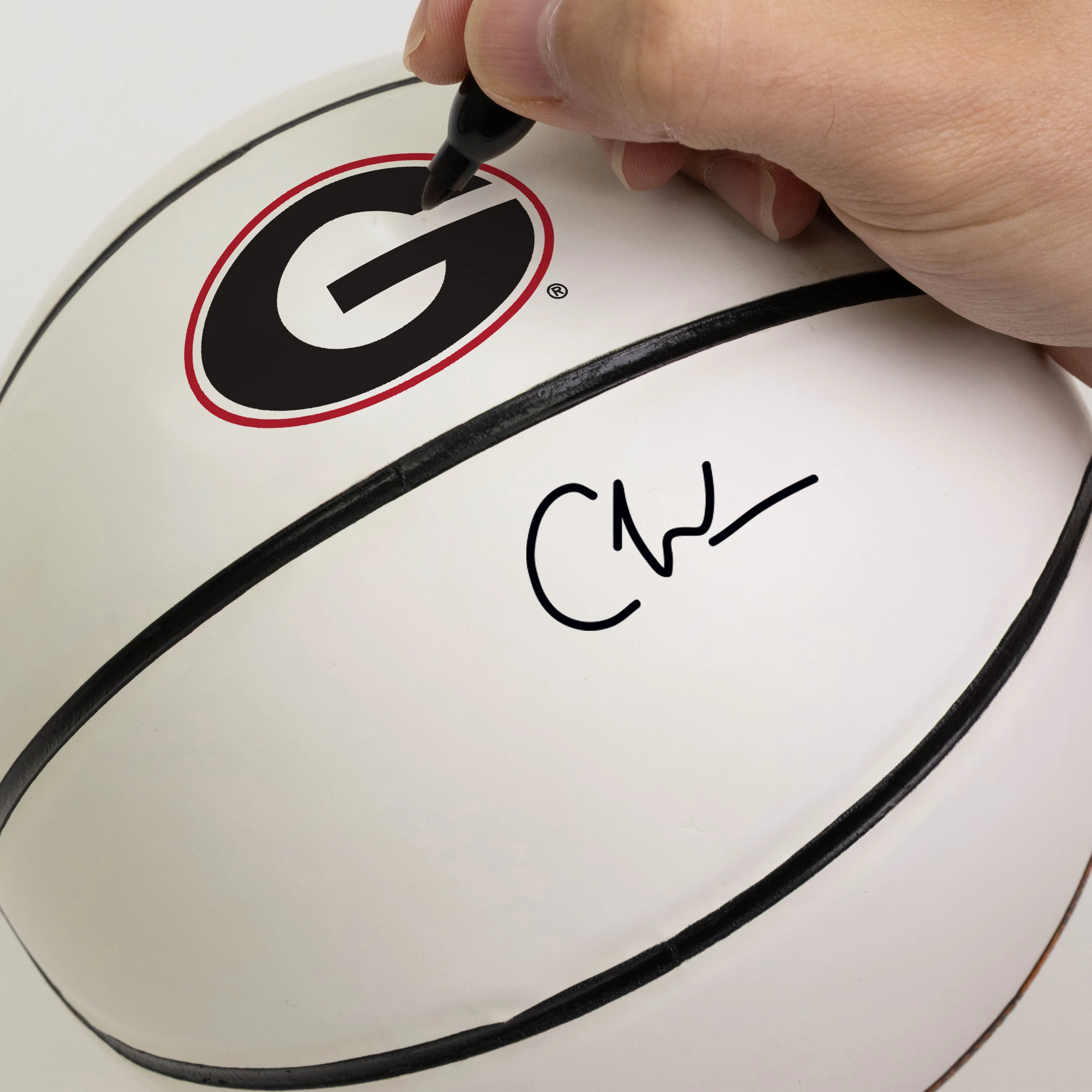 Georgia Mini Size Autograph Basketball - Image 5