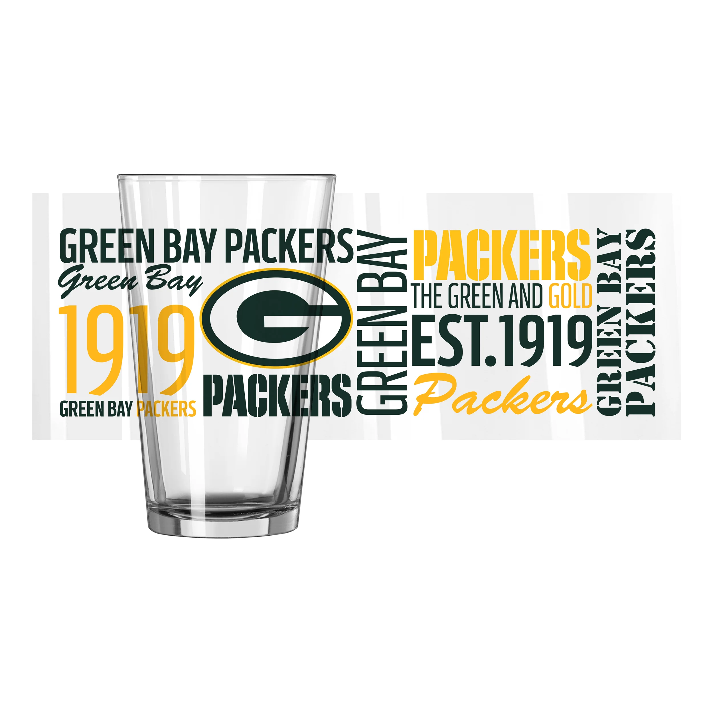 Green Bay Packers 16oz Spirit Pint Glass - Image 2