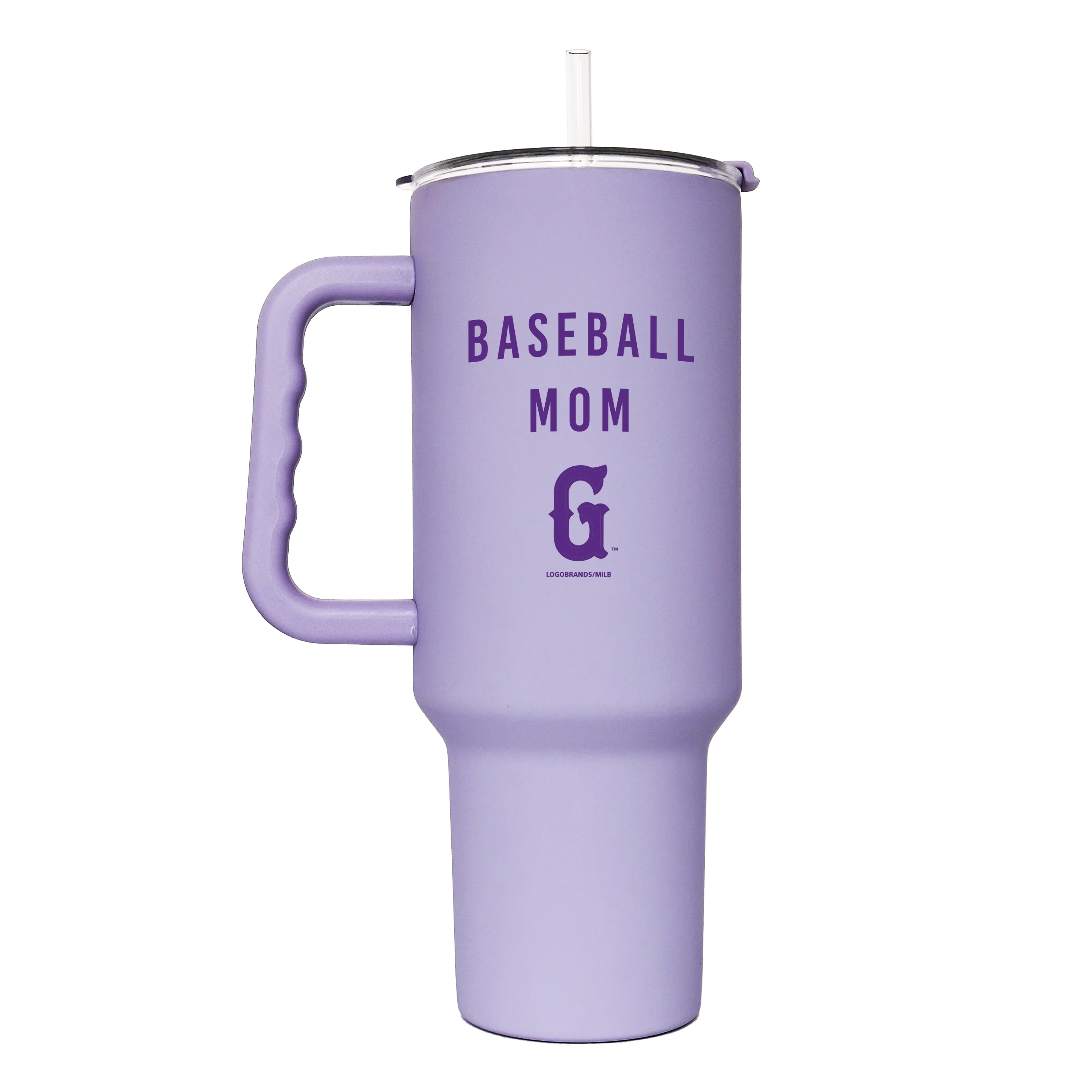 Greenville Drive Lavender 40oz Flipside Powder Coat Tumbler
