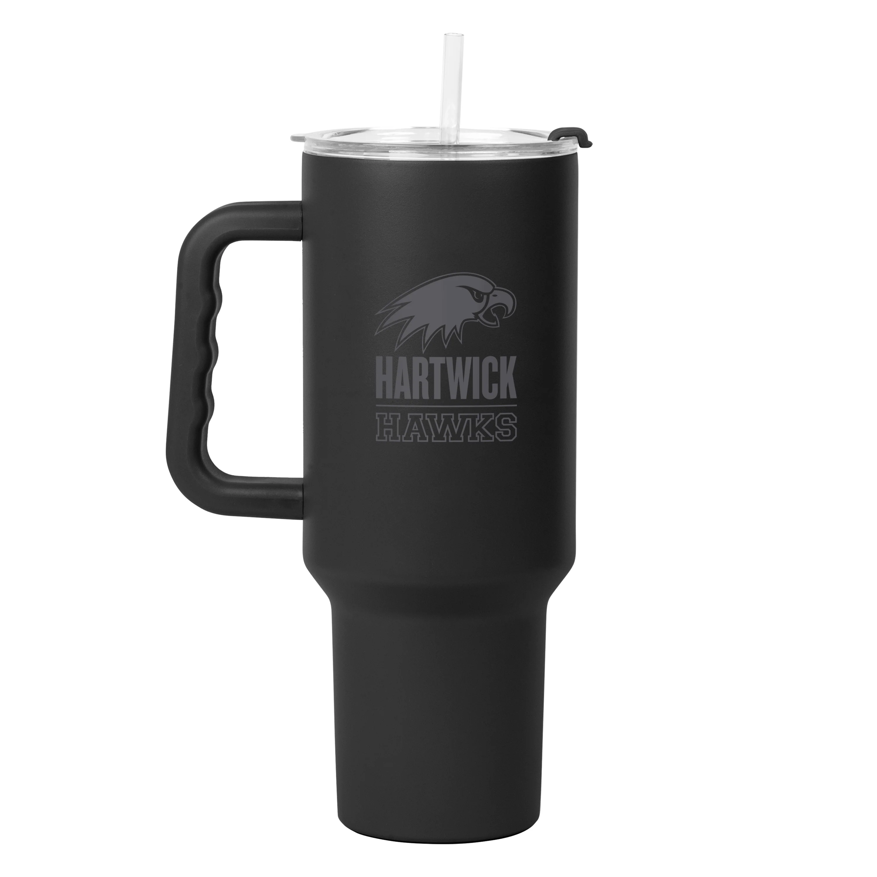 Hartwich College 40oz Black Tonal Powder Coat Tumbler