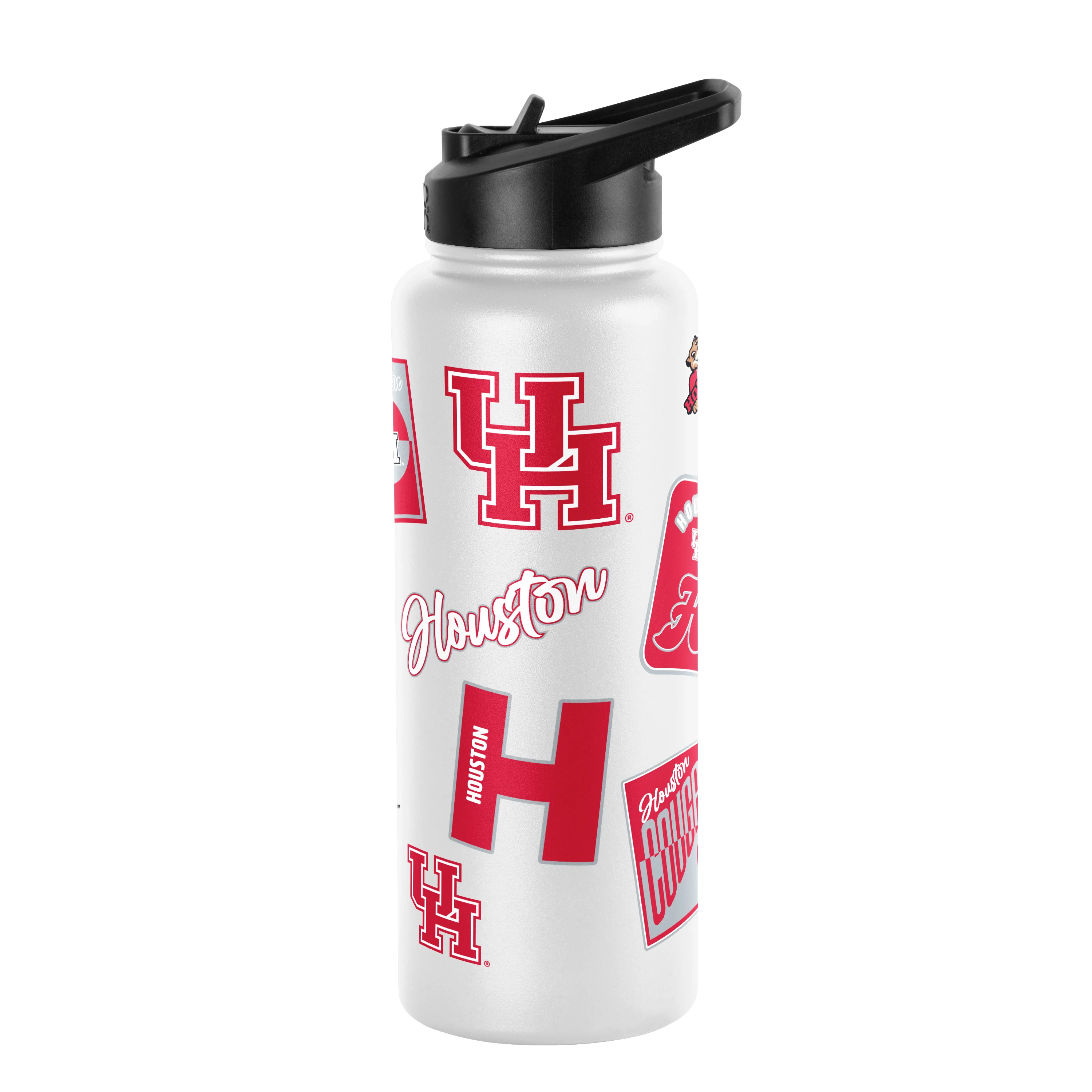Houston 34oz White Dreamweave Quencher Bottle - Image 4