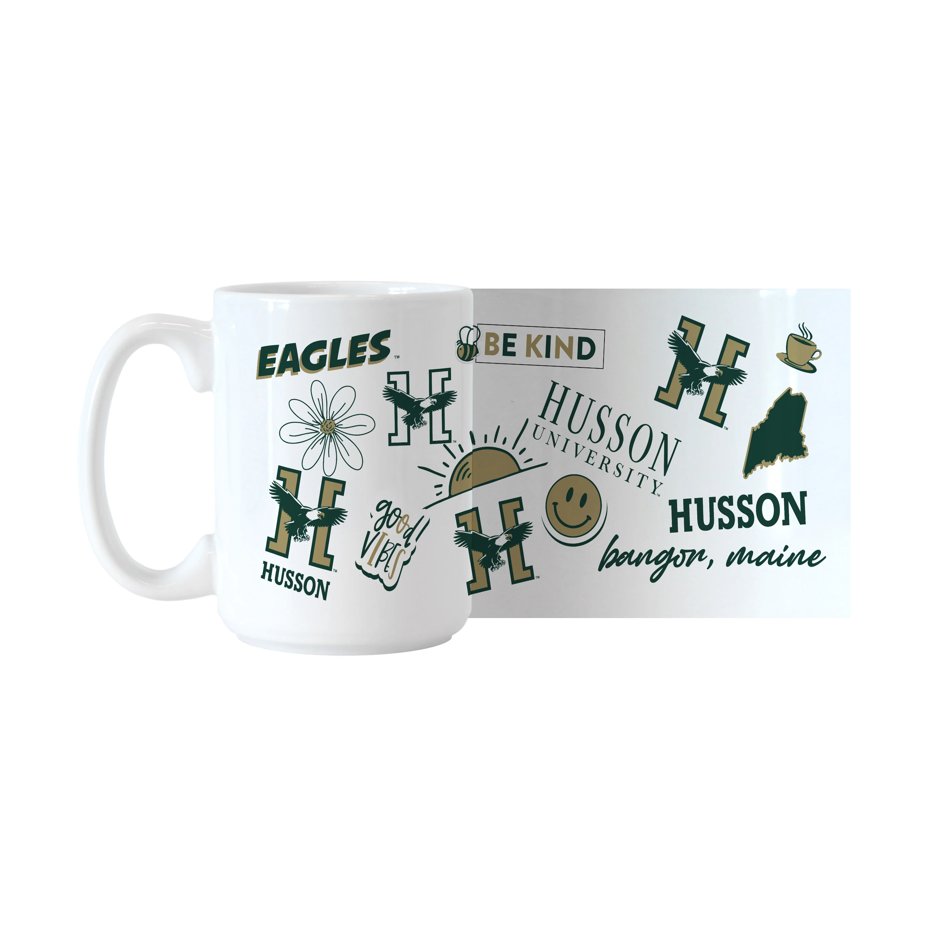 Husson University 15oz Native Sublimated Mug - Image 2