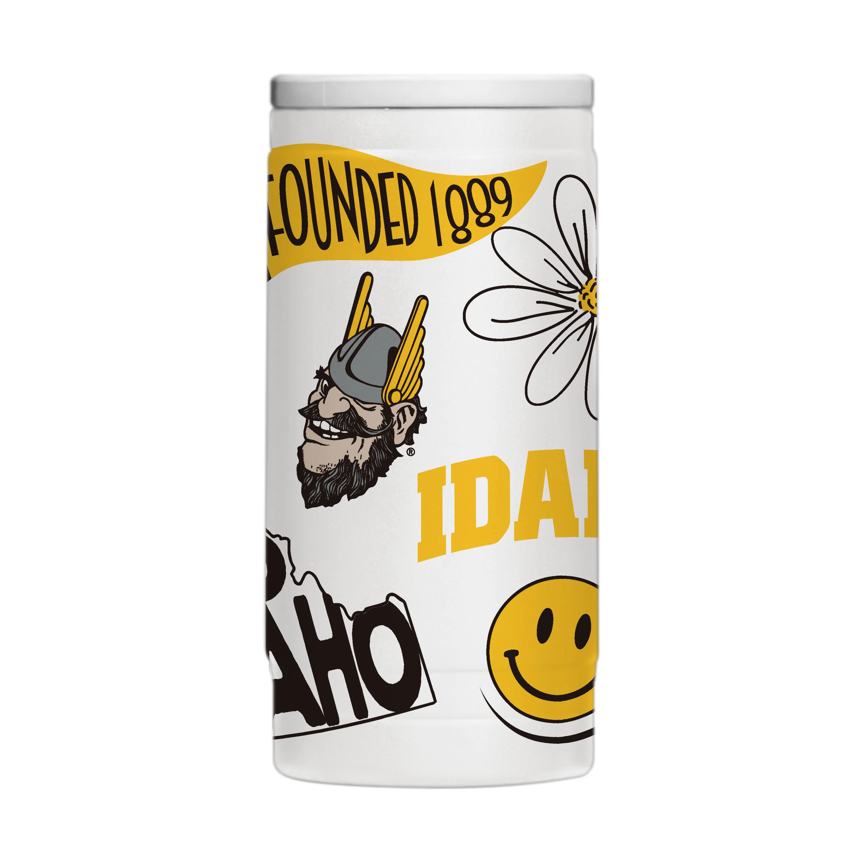Idaho 12oz Native Powdercoat SlimCan Coolie
