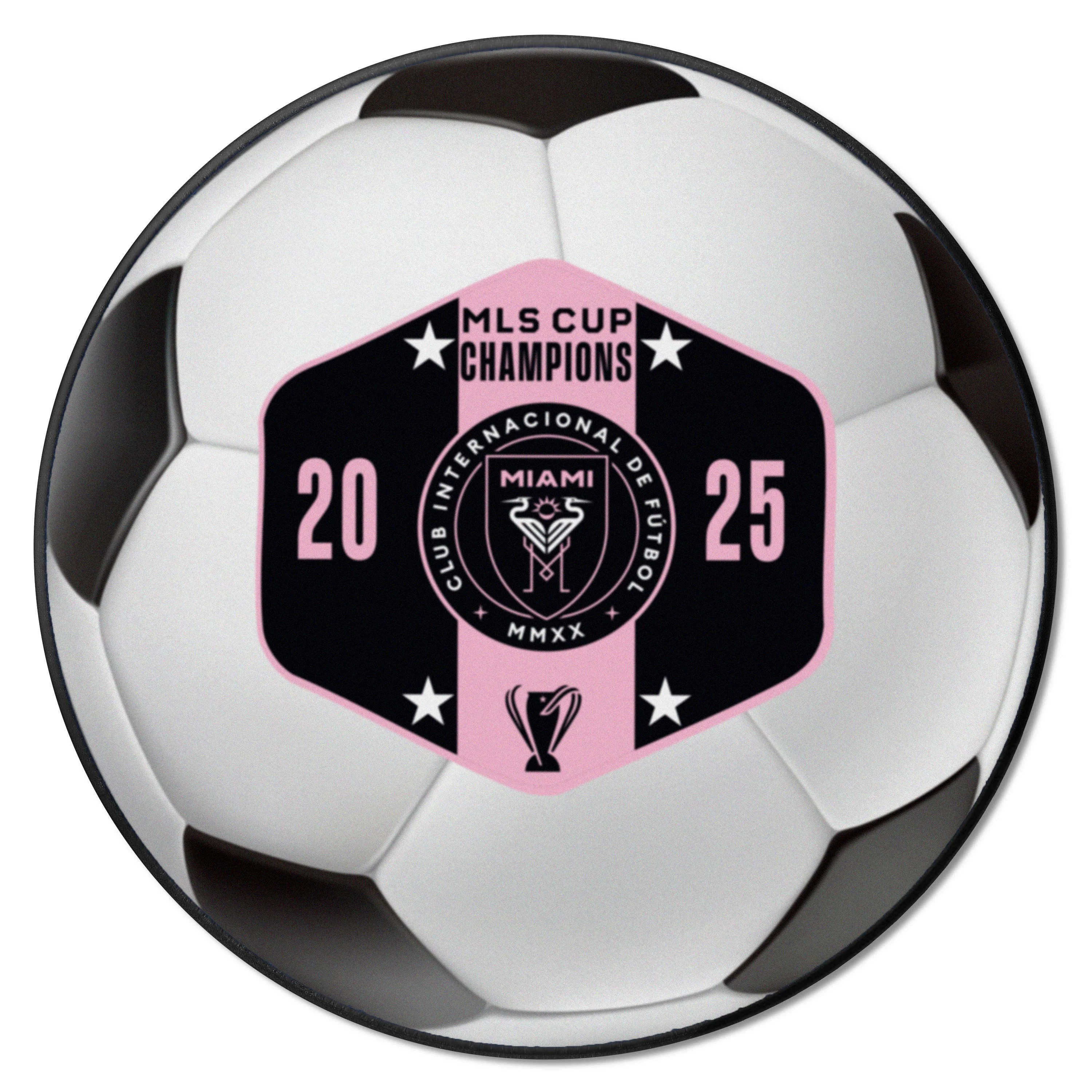 Inter Miami CF 2025 MLS Cup Champions 27in Round Mat