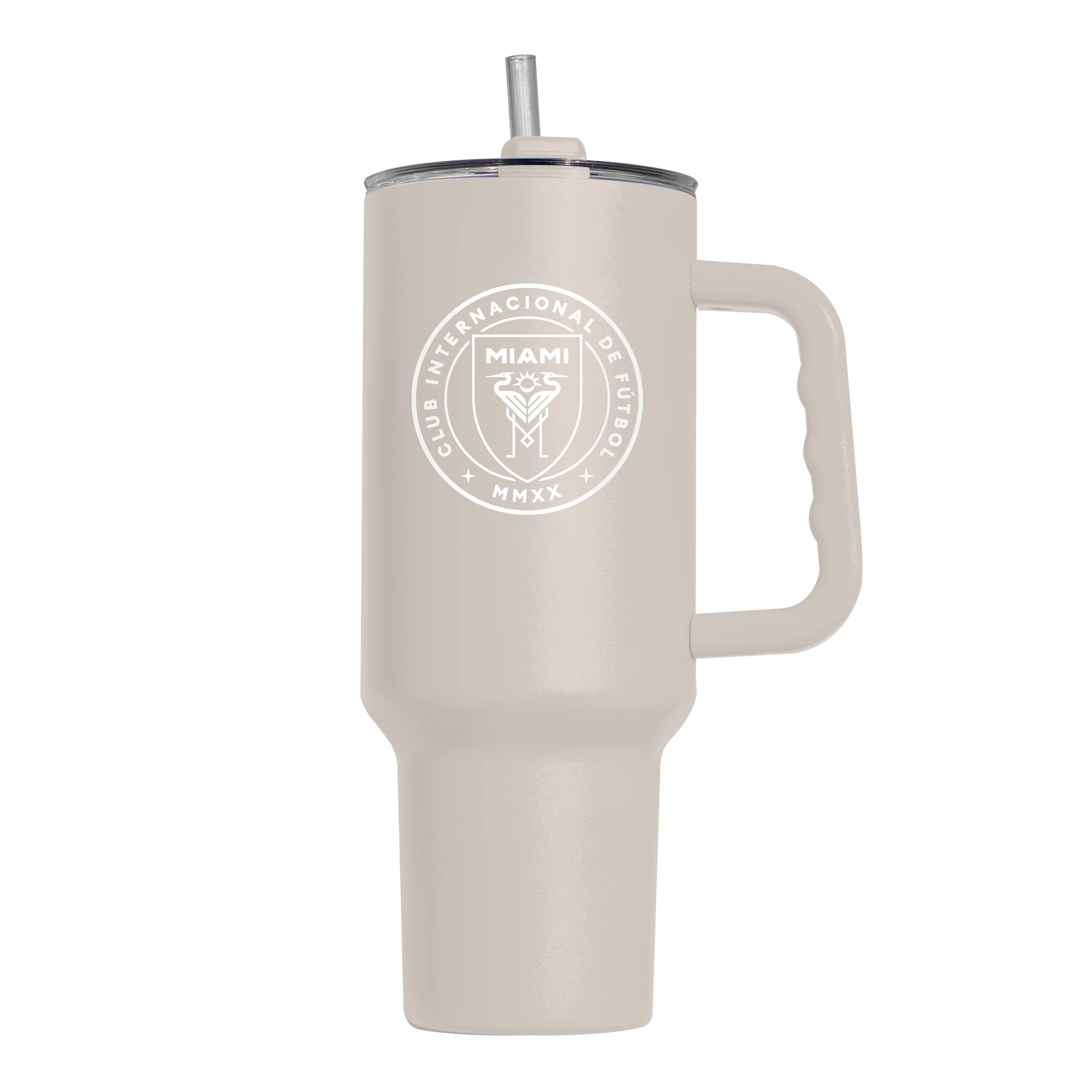 Inter Miami FC Sand 40oz Powder Coat Tumbler