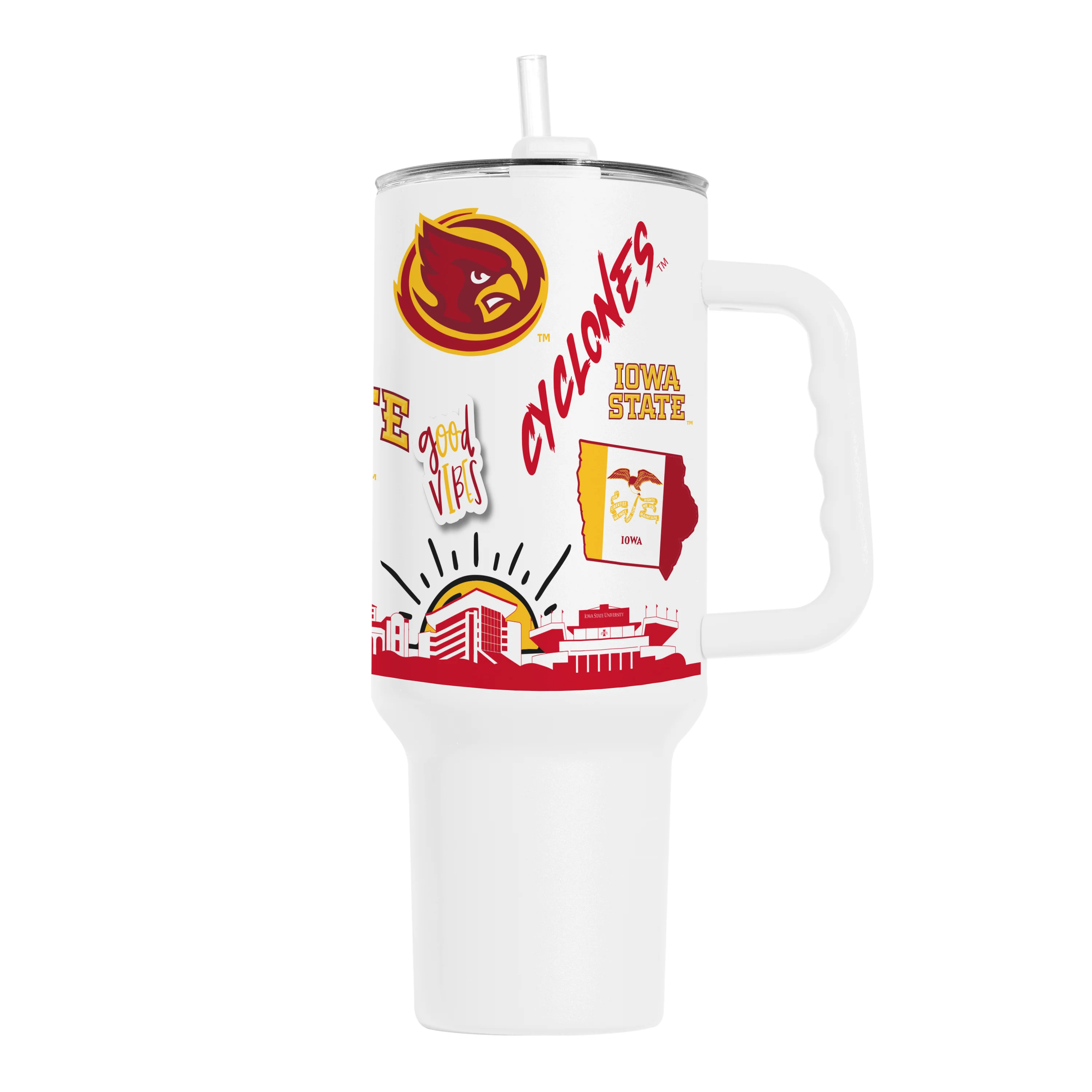 Iowa State 40oz Native Powder Coat Tumbler - Image 2