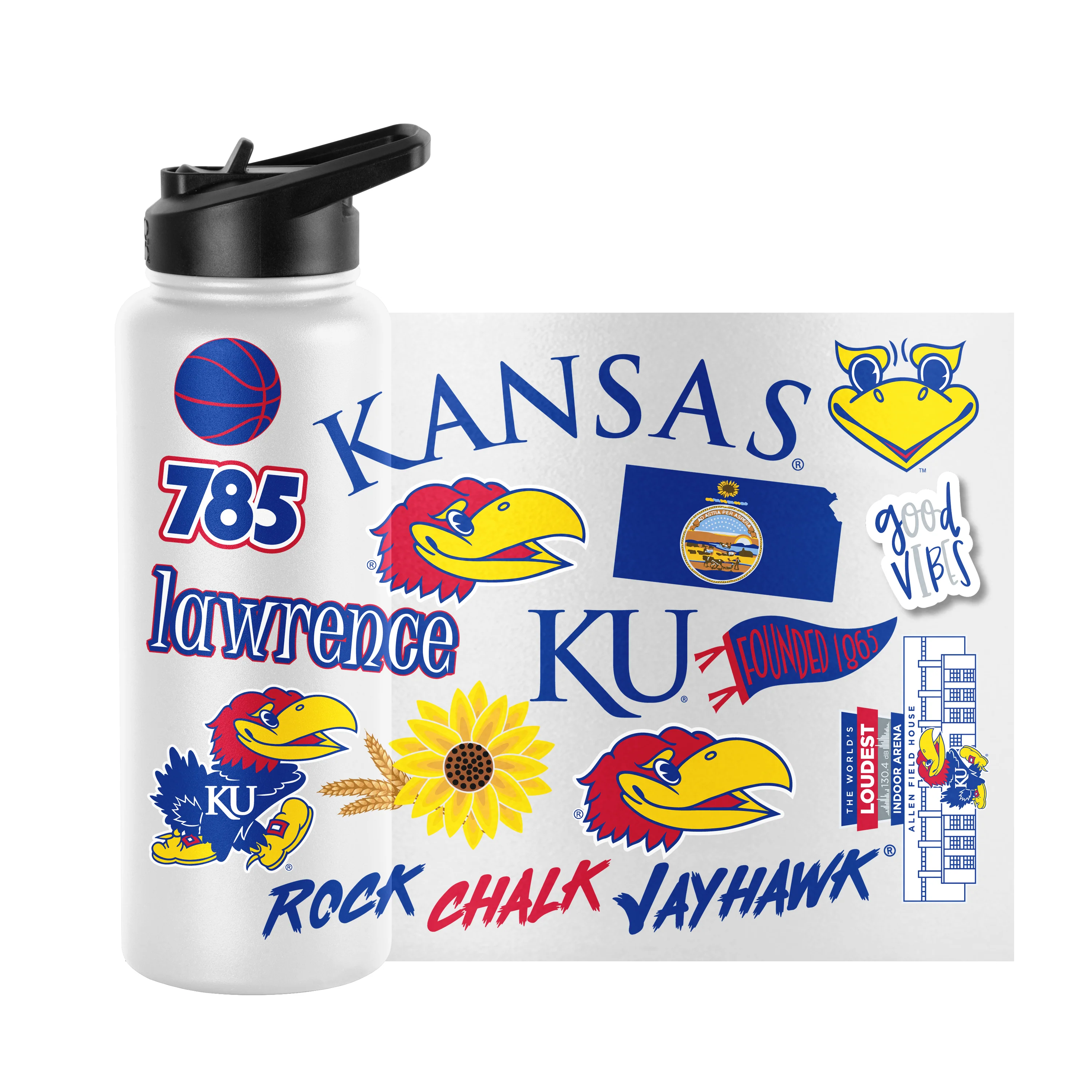Kansas 34oz Native Quencher Bottle - Image 5