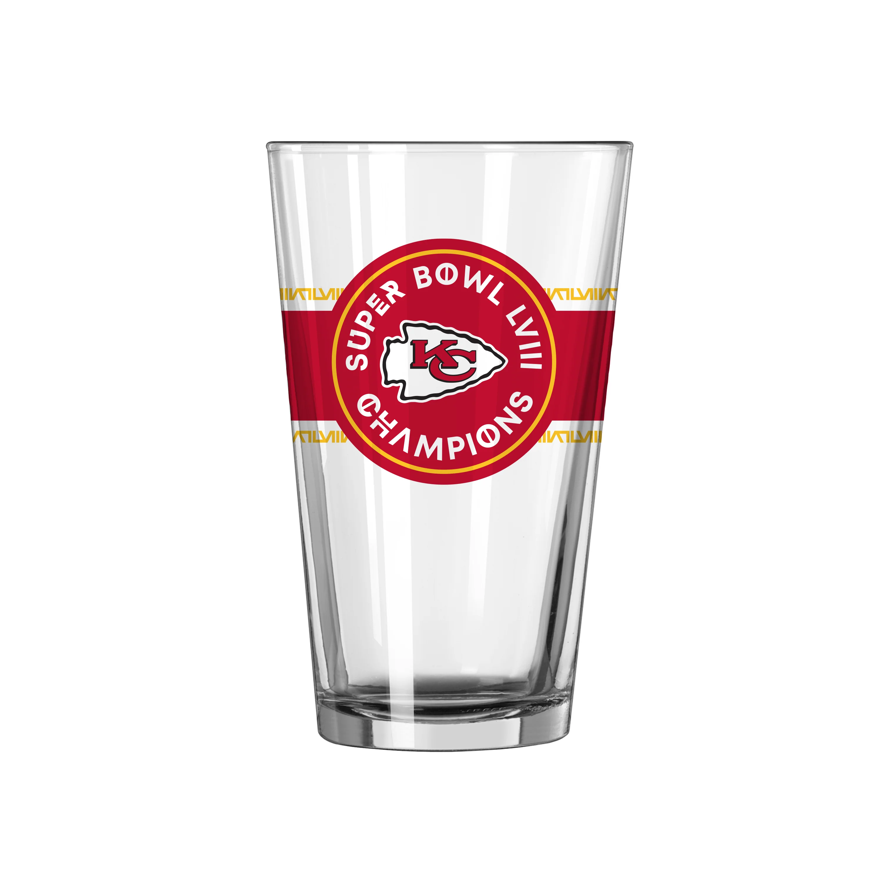 Kansas City Chiefs 16oz SB 58 Champions Wrap Pint Glass - Image 2