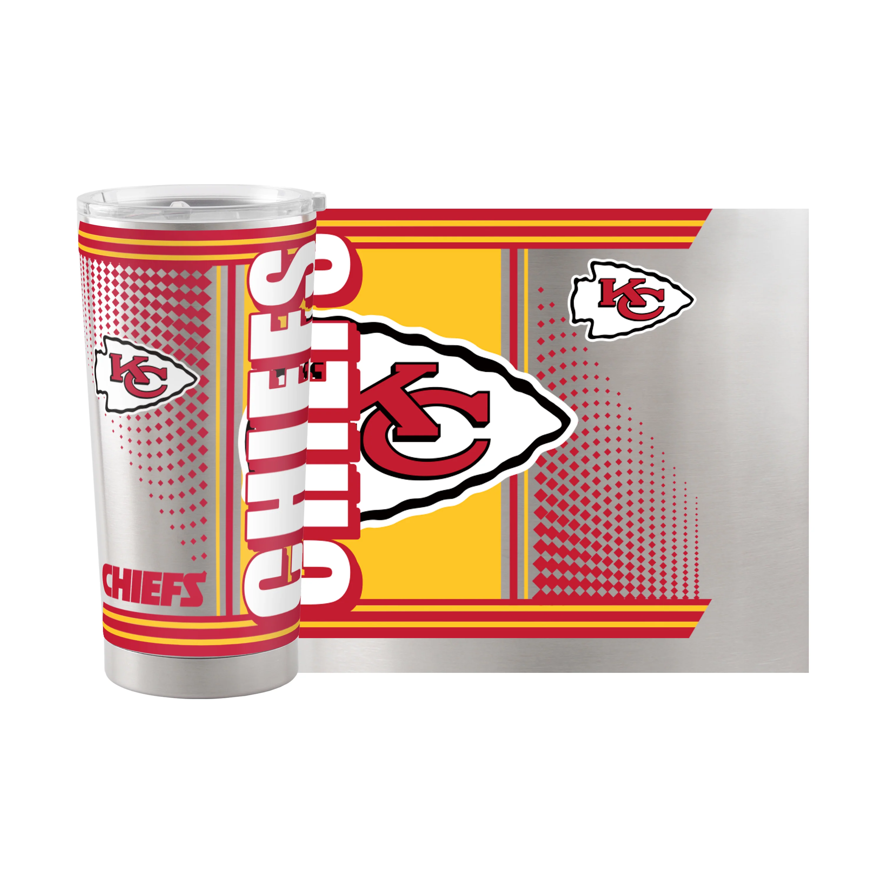 Kansas City Chiefs 20oz Hero Stainless Tumbler - Image 2