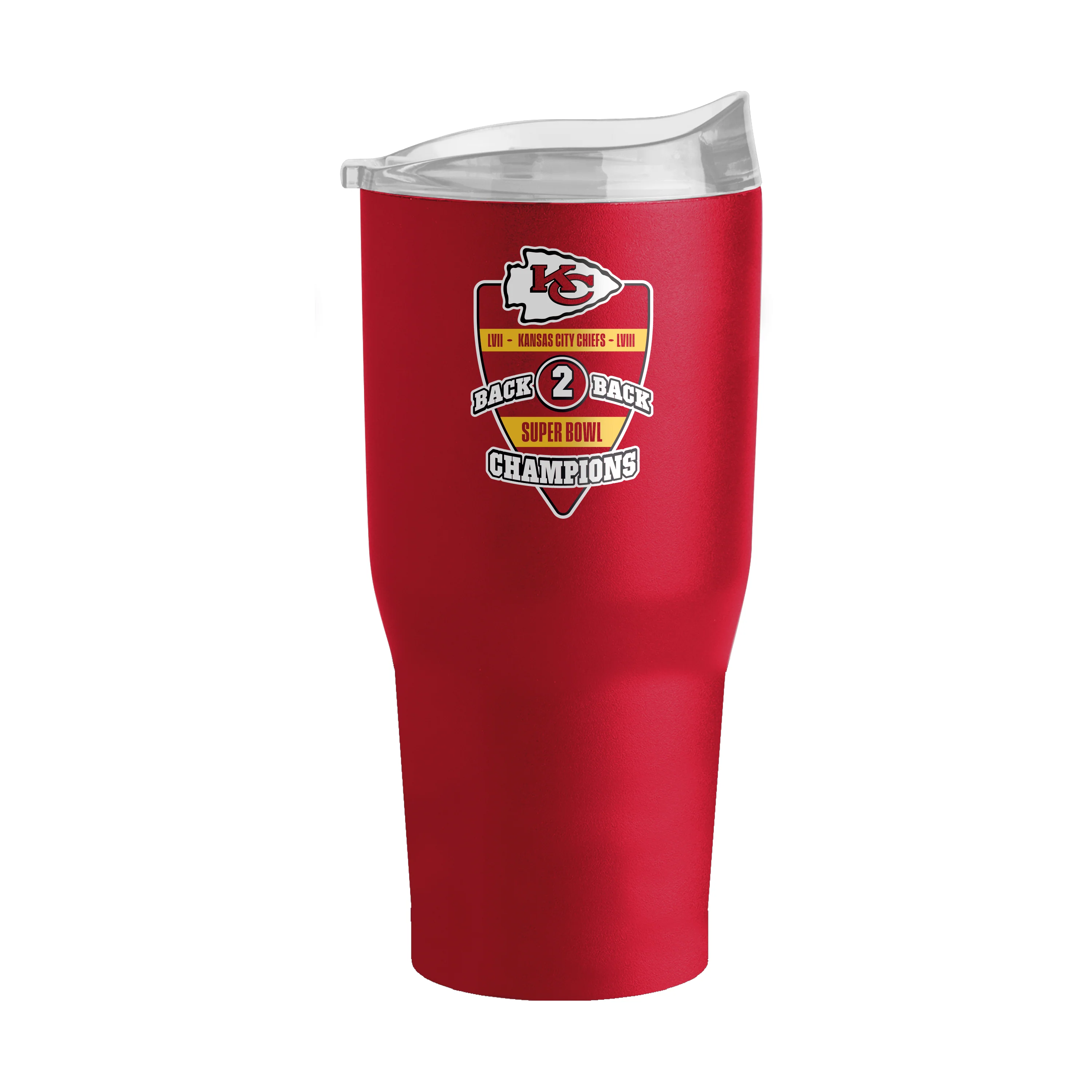 Kansas City Chiefs 30oz SB 58 Champions Back to Back Powder Coat Tumbler - Image 2