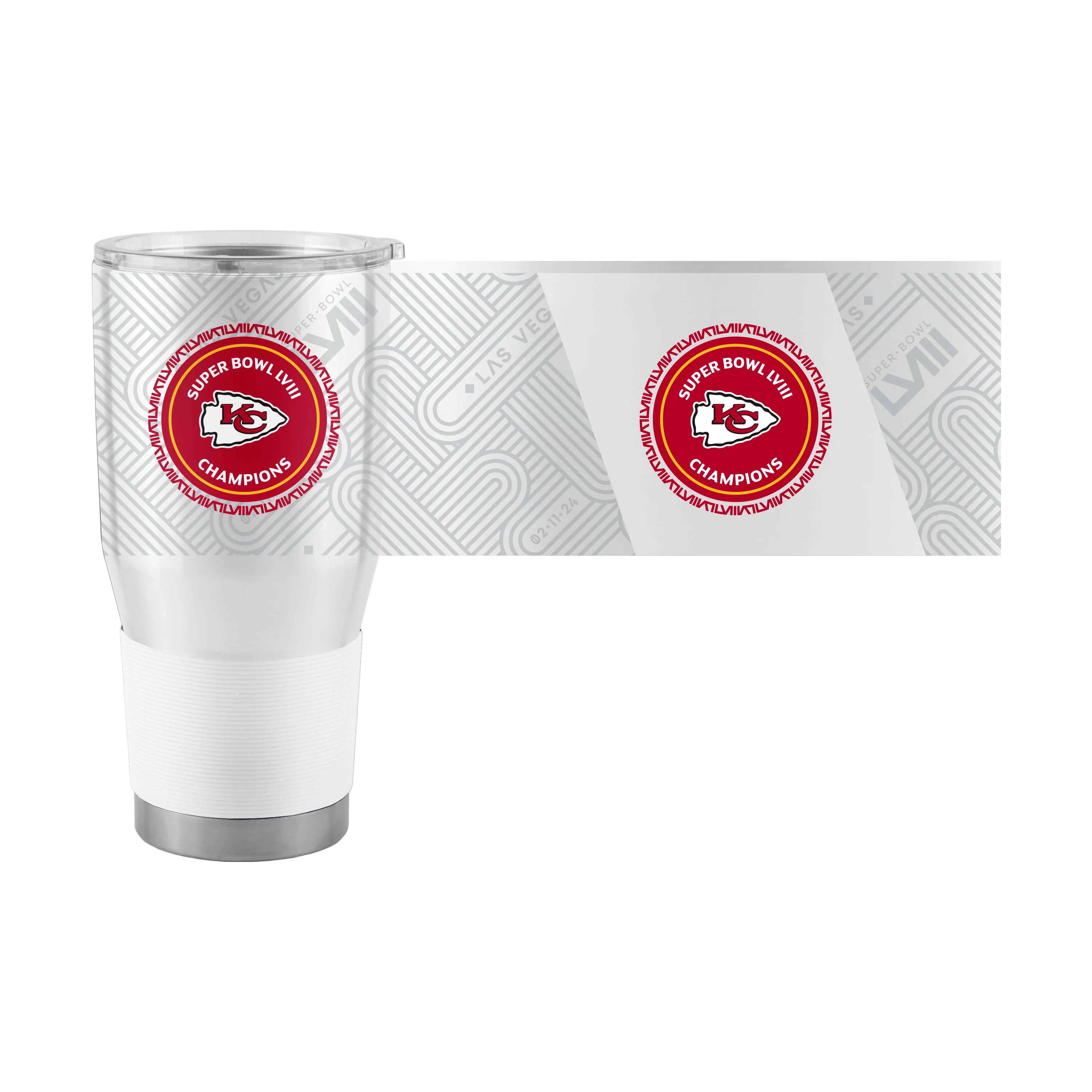 Kansas City Chiefs 30oz SB 58 Champions Stainless Tumbler - Image 2