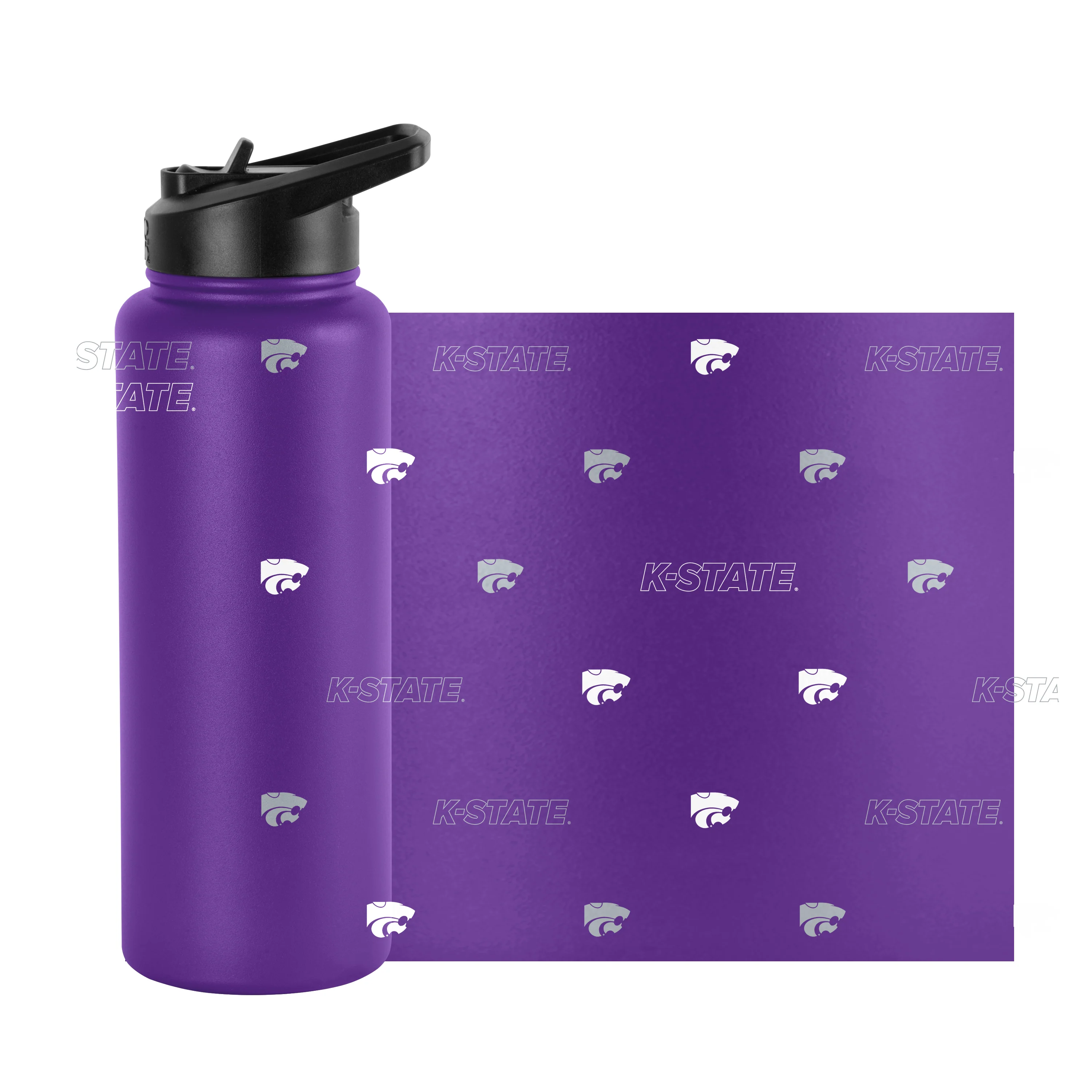 Kansas State 34oz Step And Repeat Quencher Bottle - Image 8