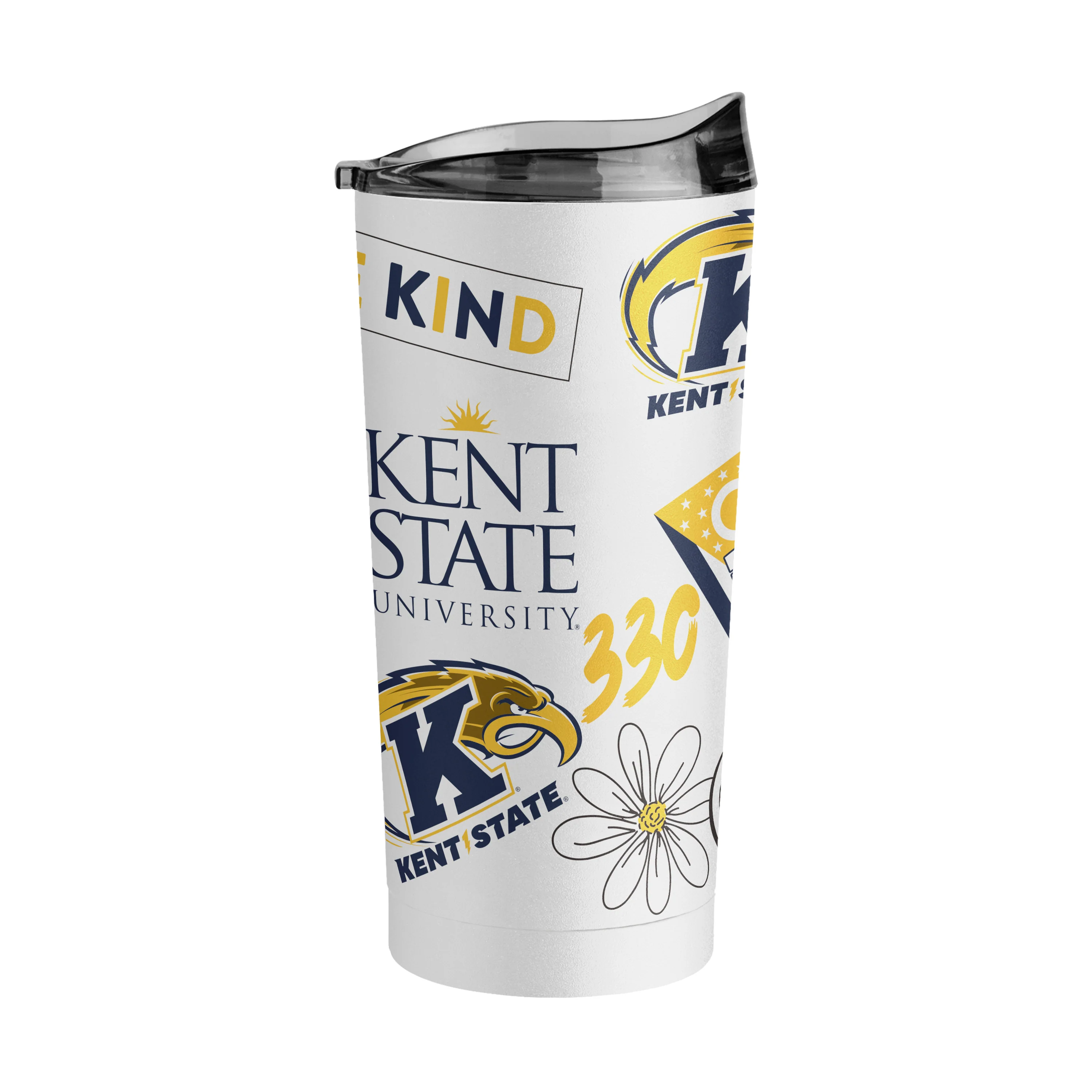 Kent State 20oz Native Powder Coat Tumbler - Image 2