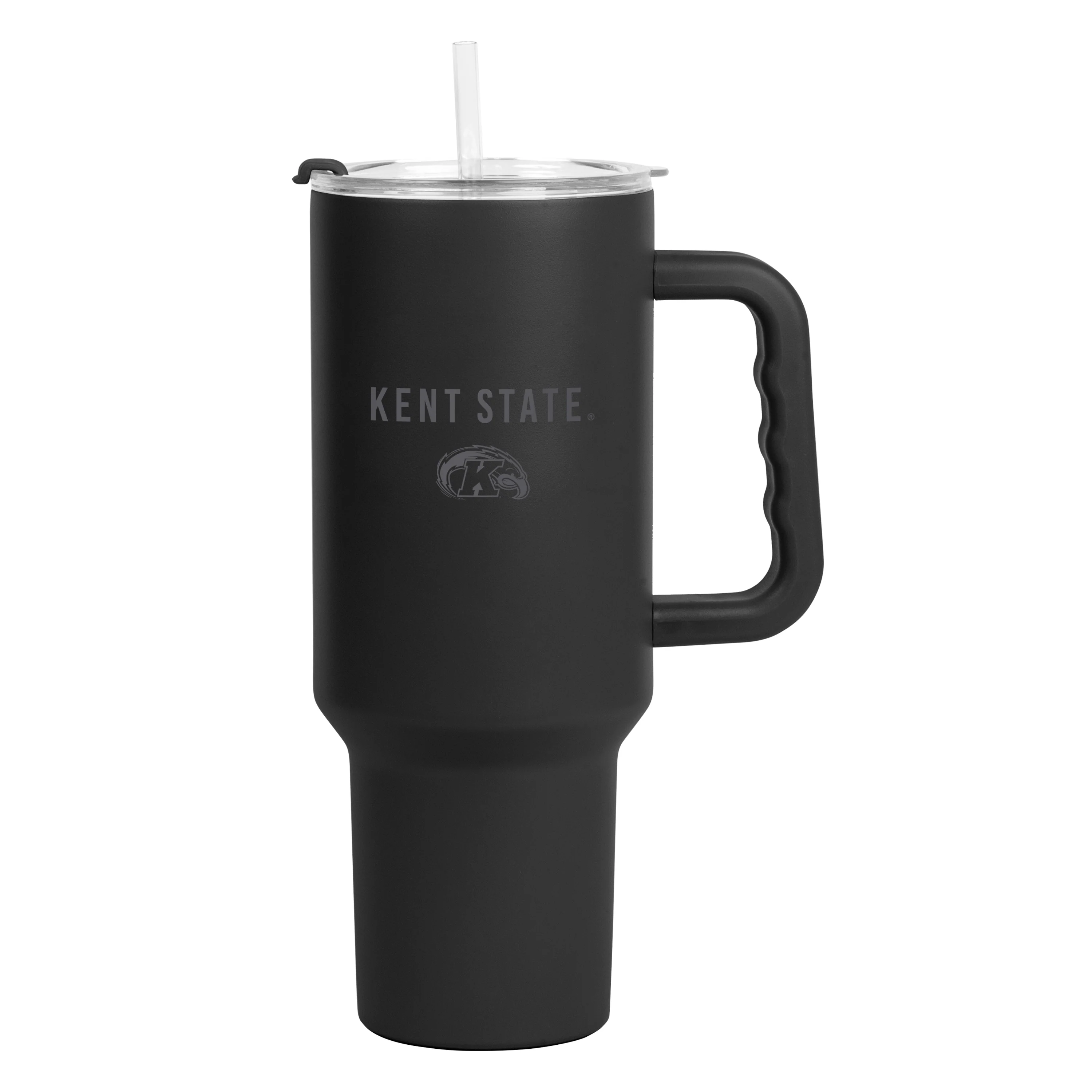 Kent State 40oz Black Tonal Powder Coat Tumbler - Image 2