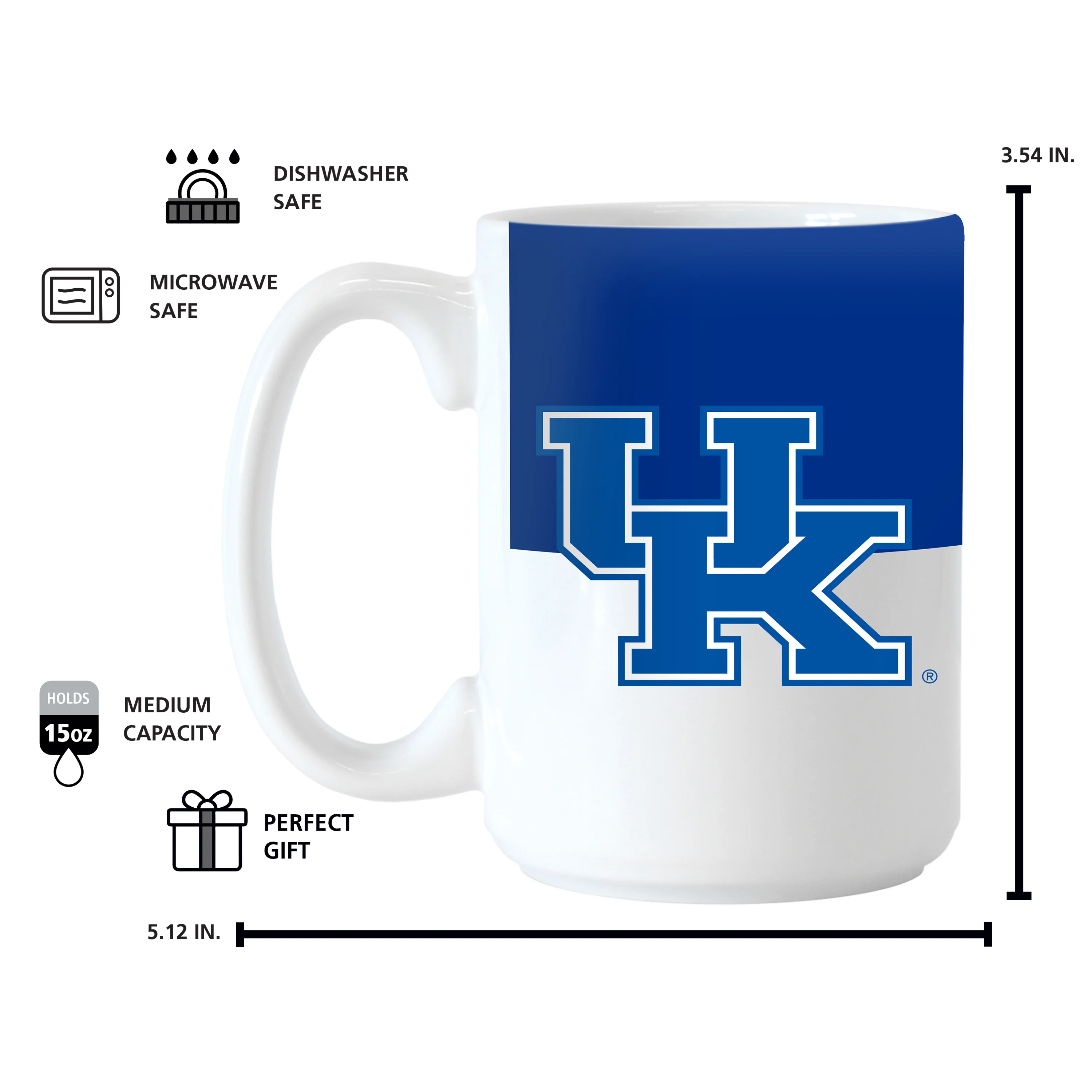 Kentucky 15oz Colorblock Sublimated Mug - Image 4