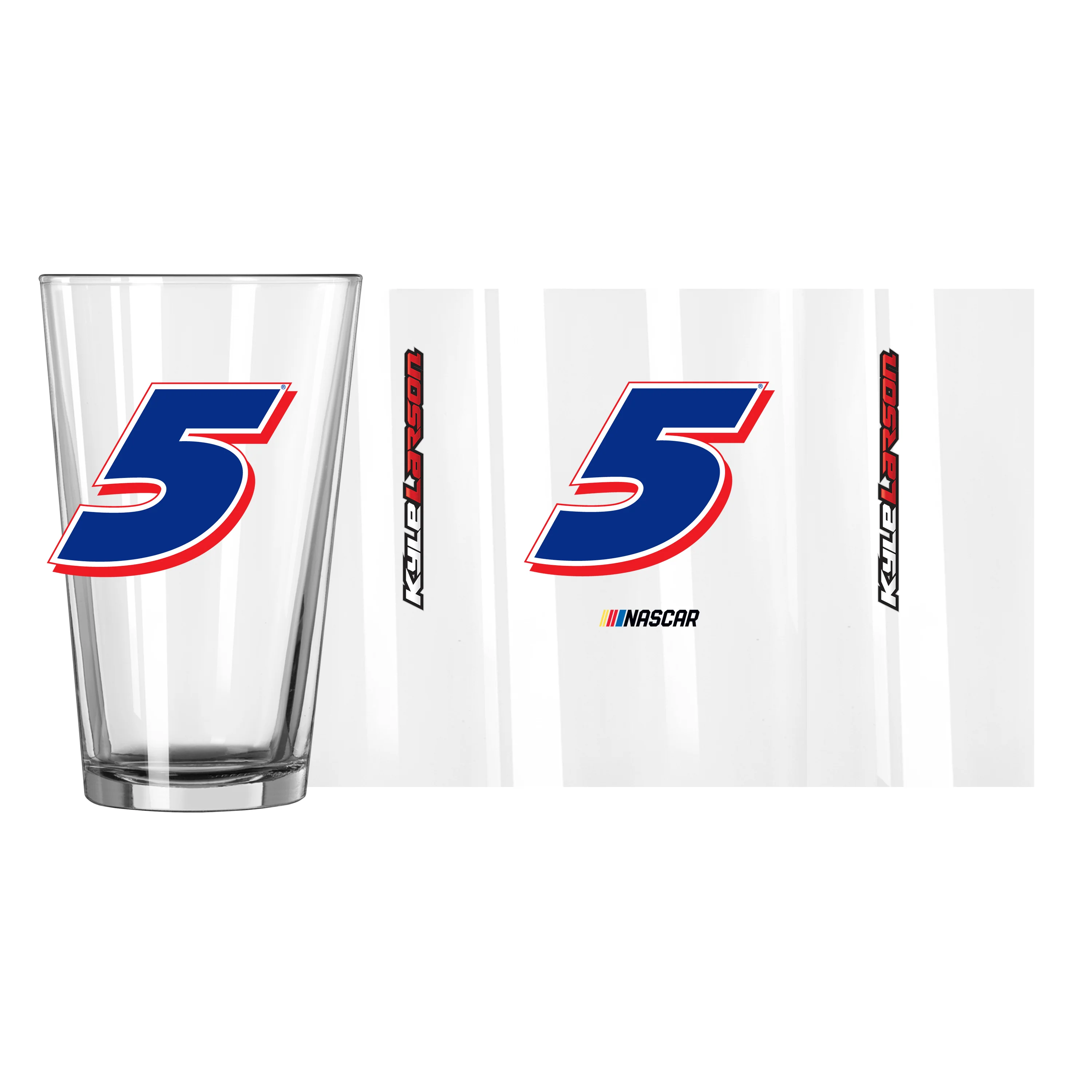 Kyle Larson 16oz Gameday Pint Glass - Image 3