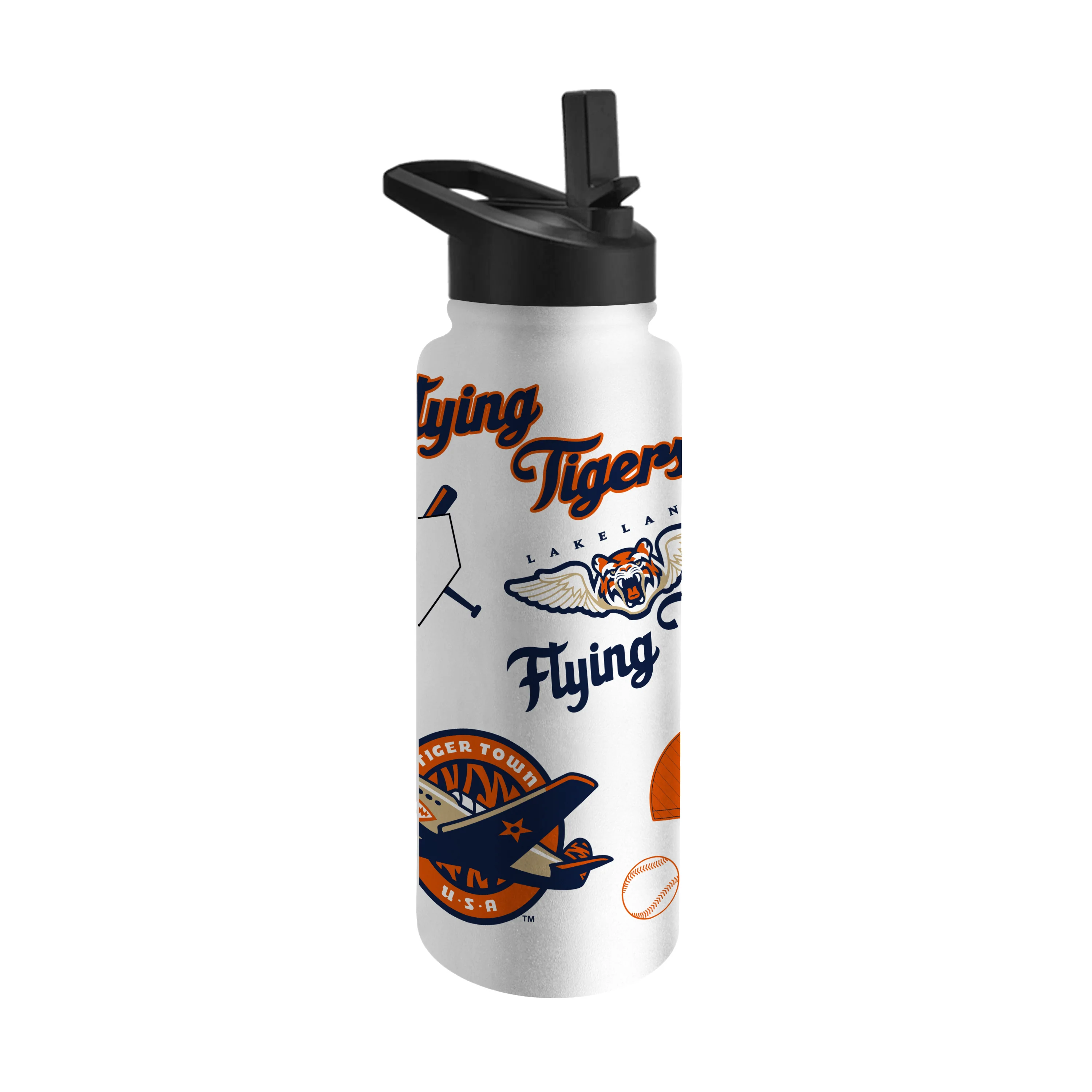 Lakeland Flying Tigers 34oz Native Quencher Bottle - Image 2