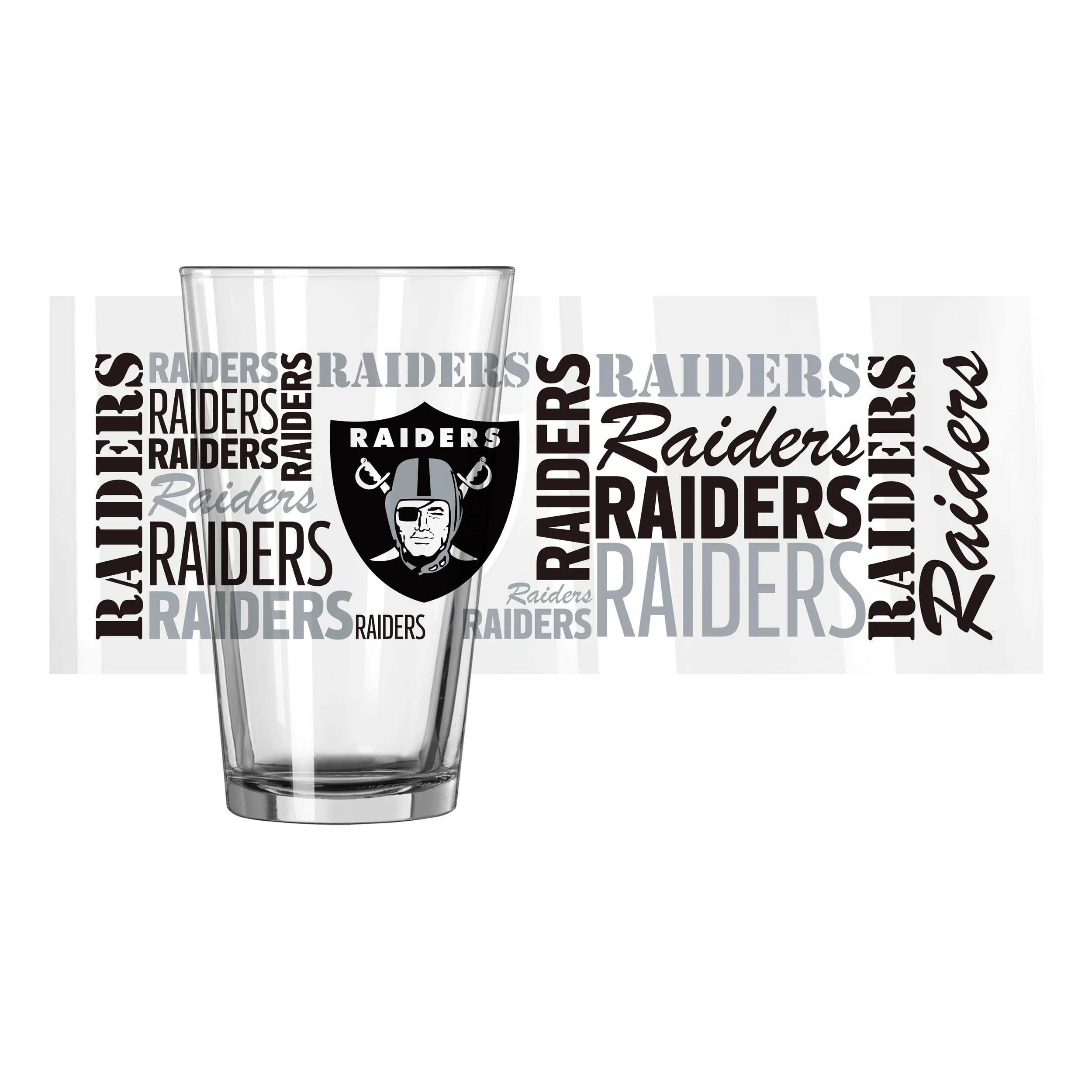 Las Vegas Raiders 16oz Spirit Pint Glass - Image 2